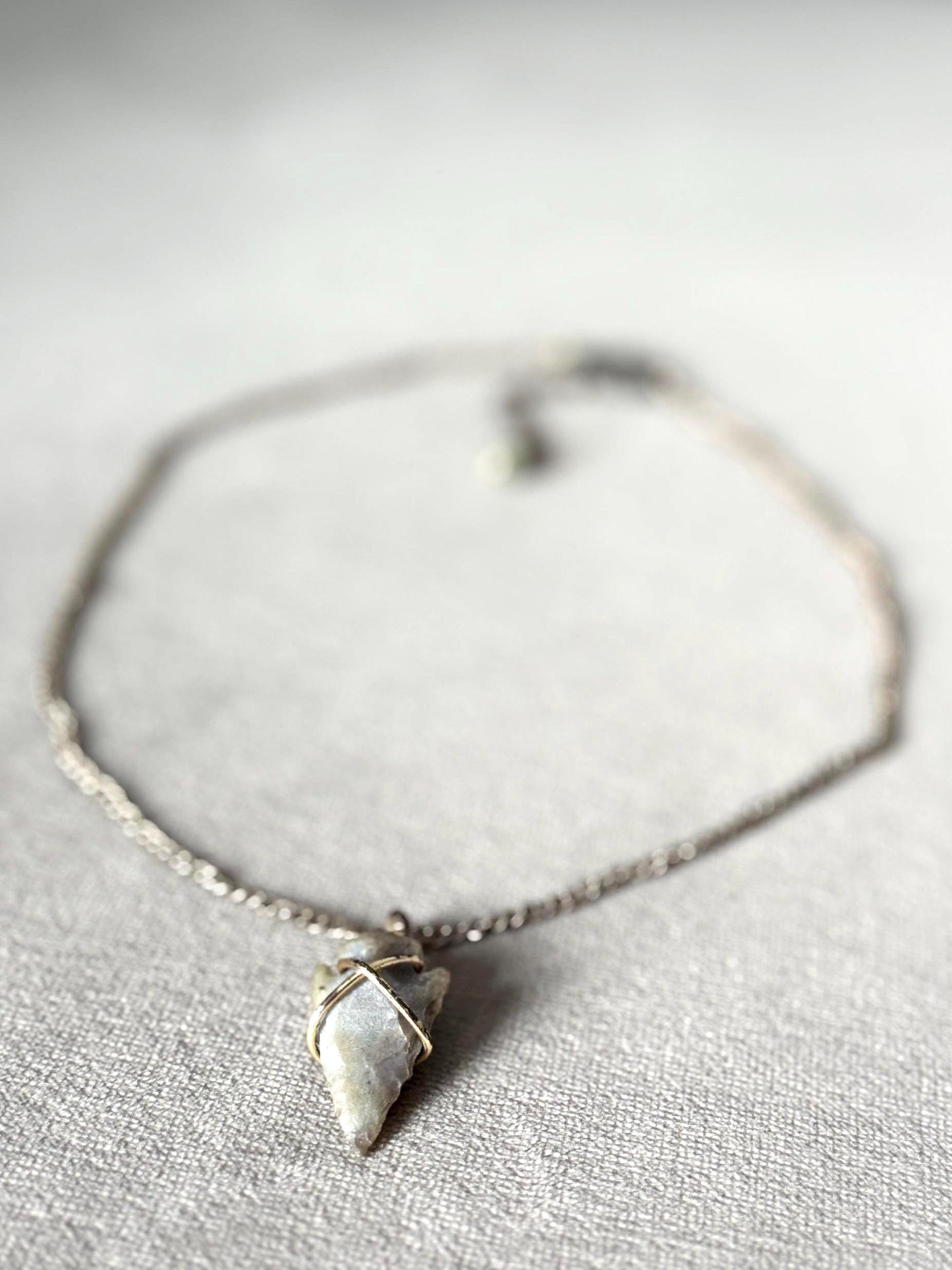 Stoneblood Talisman Arrowhead Necklace