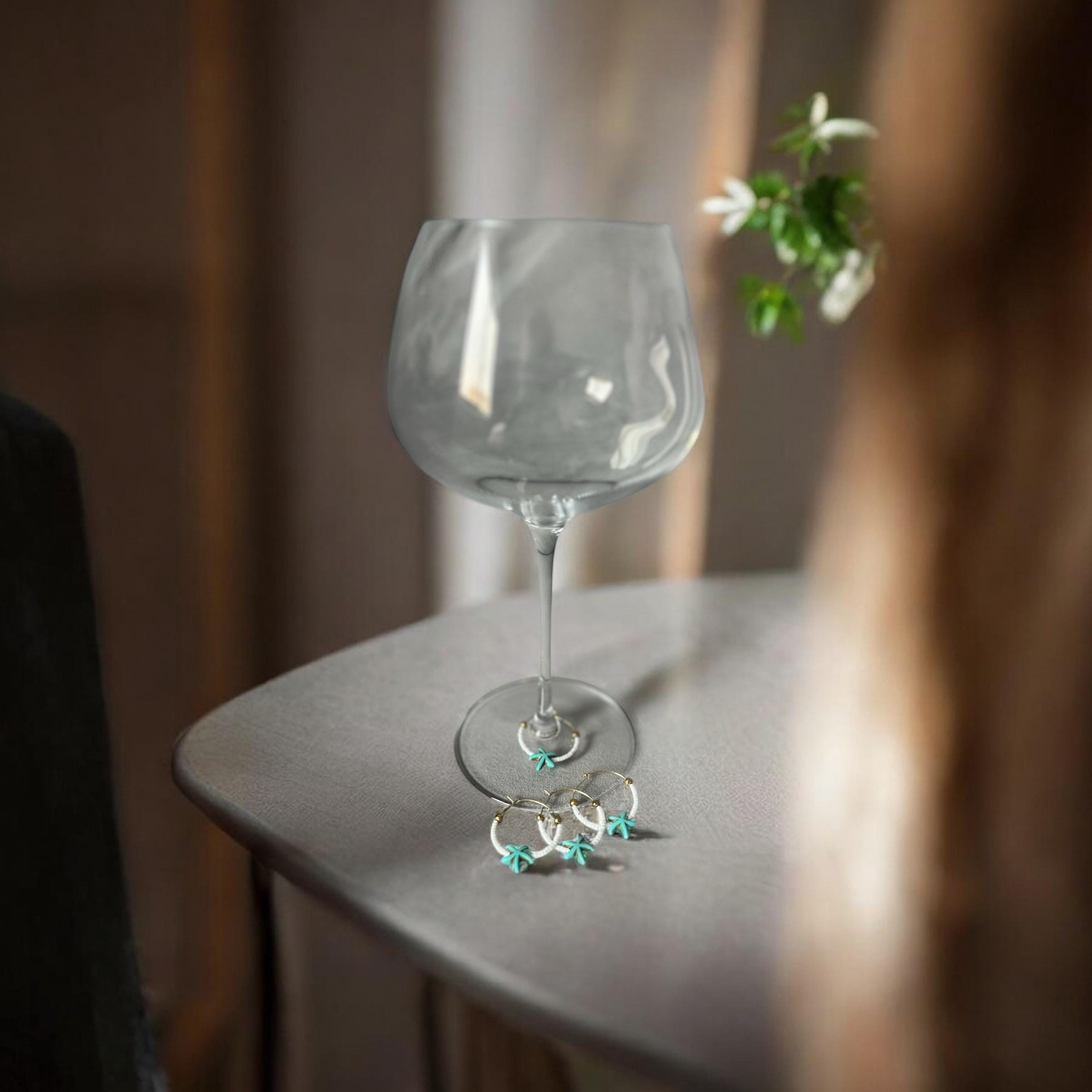 Sea Sip Starfish Wine Charms – Set of 4