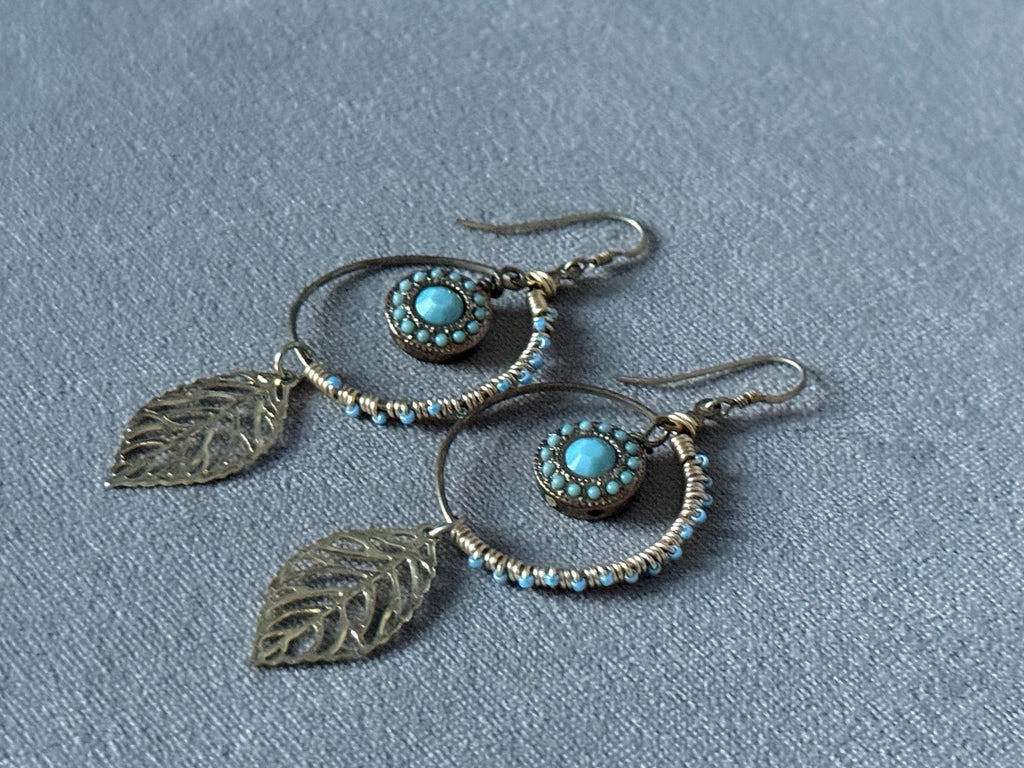 Azure Driftleaf Hoops