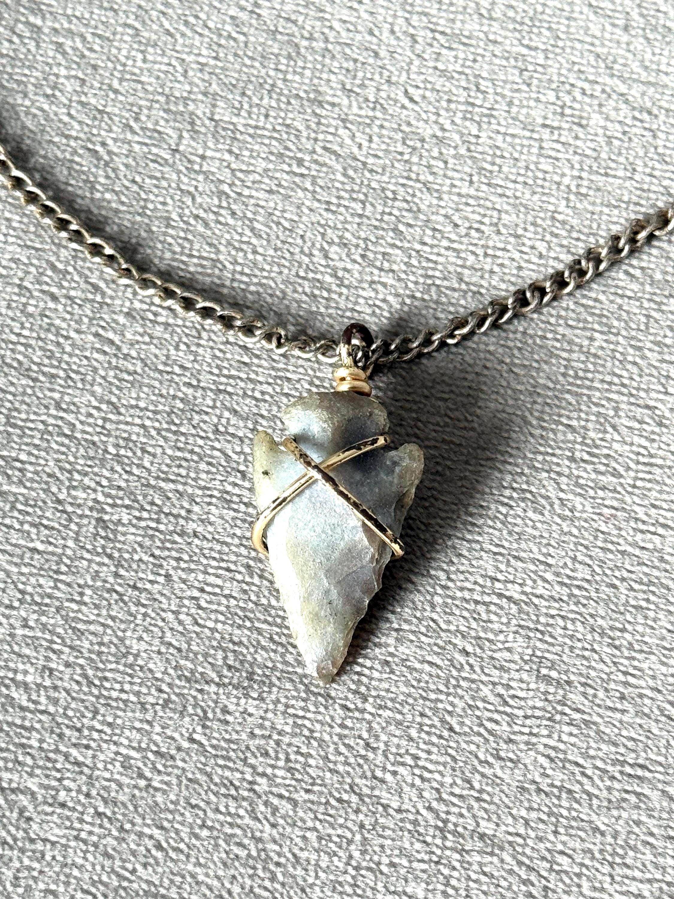 Stoneblood Talisman Arrowhead Necklace