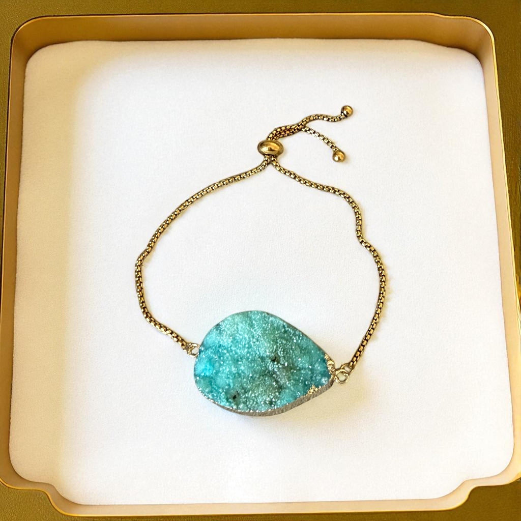 Aurora Tide Gem Bolo Chain Bracelet
