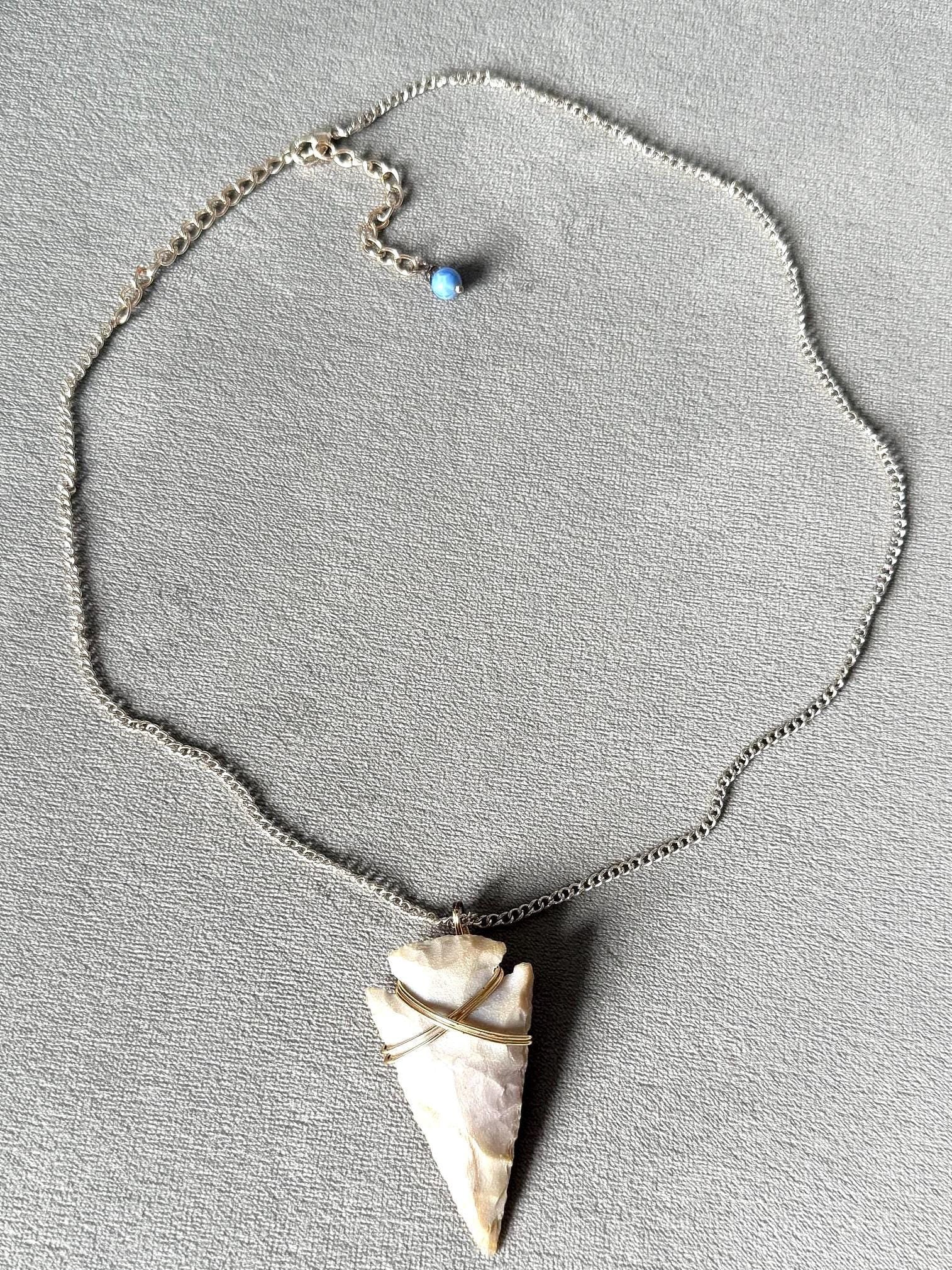 Stone Ritual Arrowhead Necklace