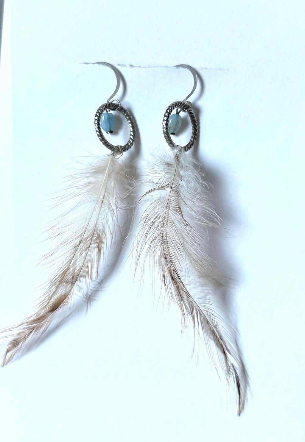 Celestial Drift Feather Hoops