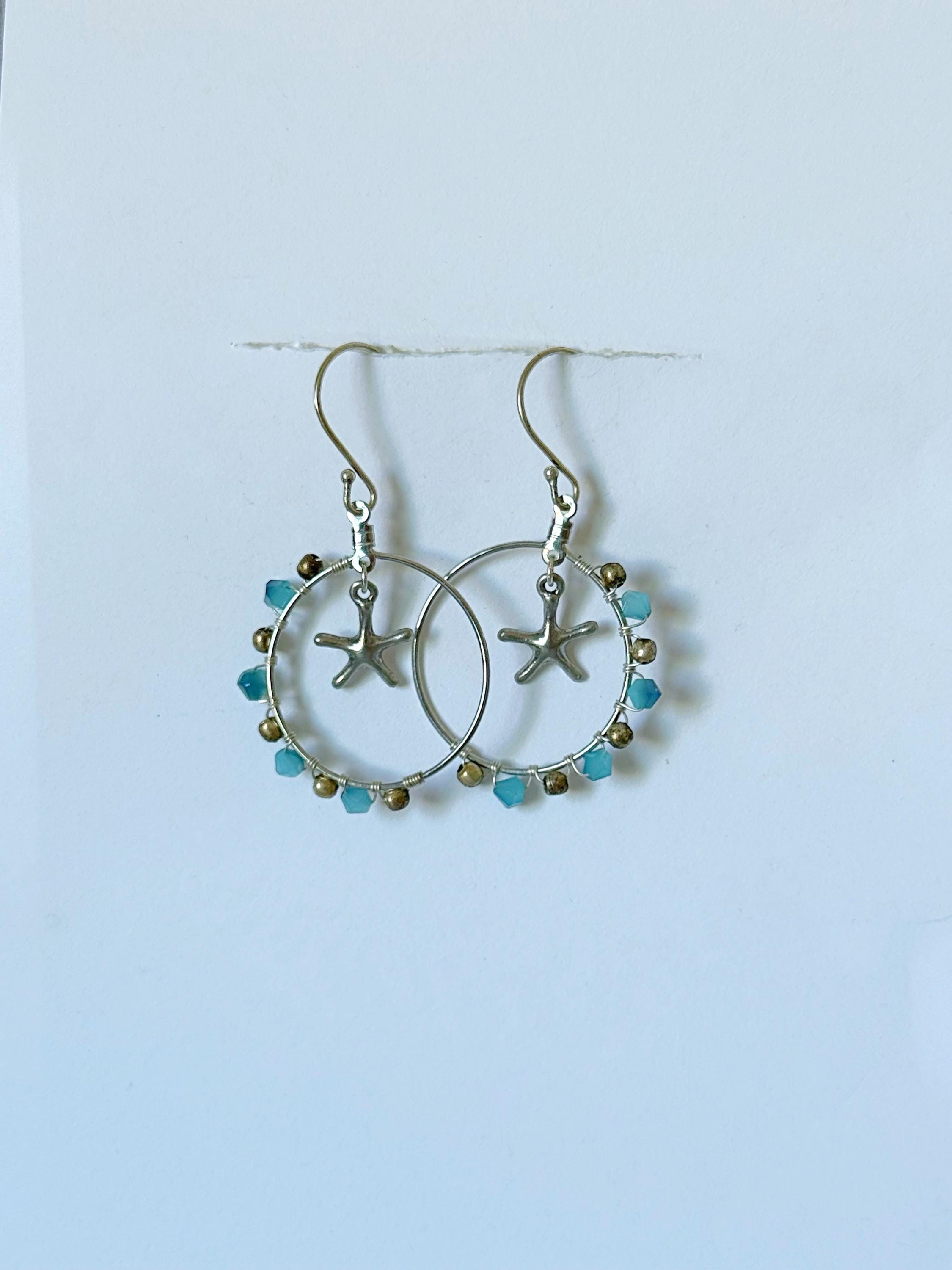 Tide Charm Hoop Earrings