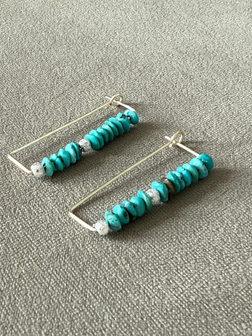 Azure Edge Statement Geometric Earrings