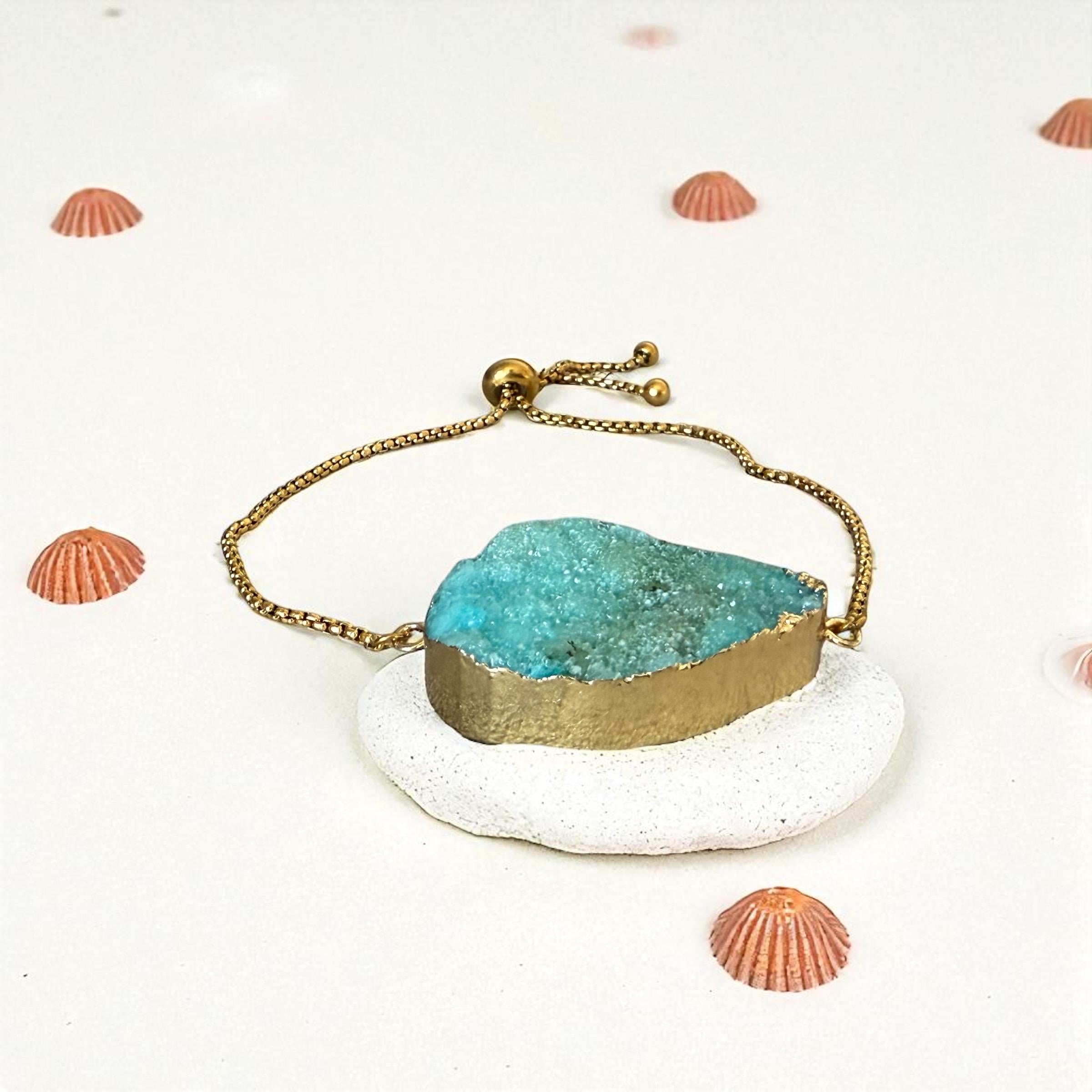Aurora Tide Gem Bolo Chain Bracelet