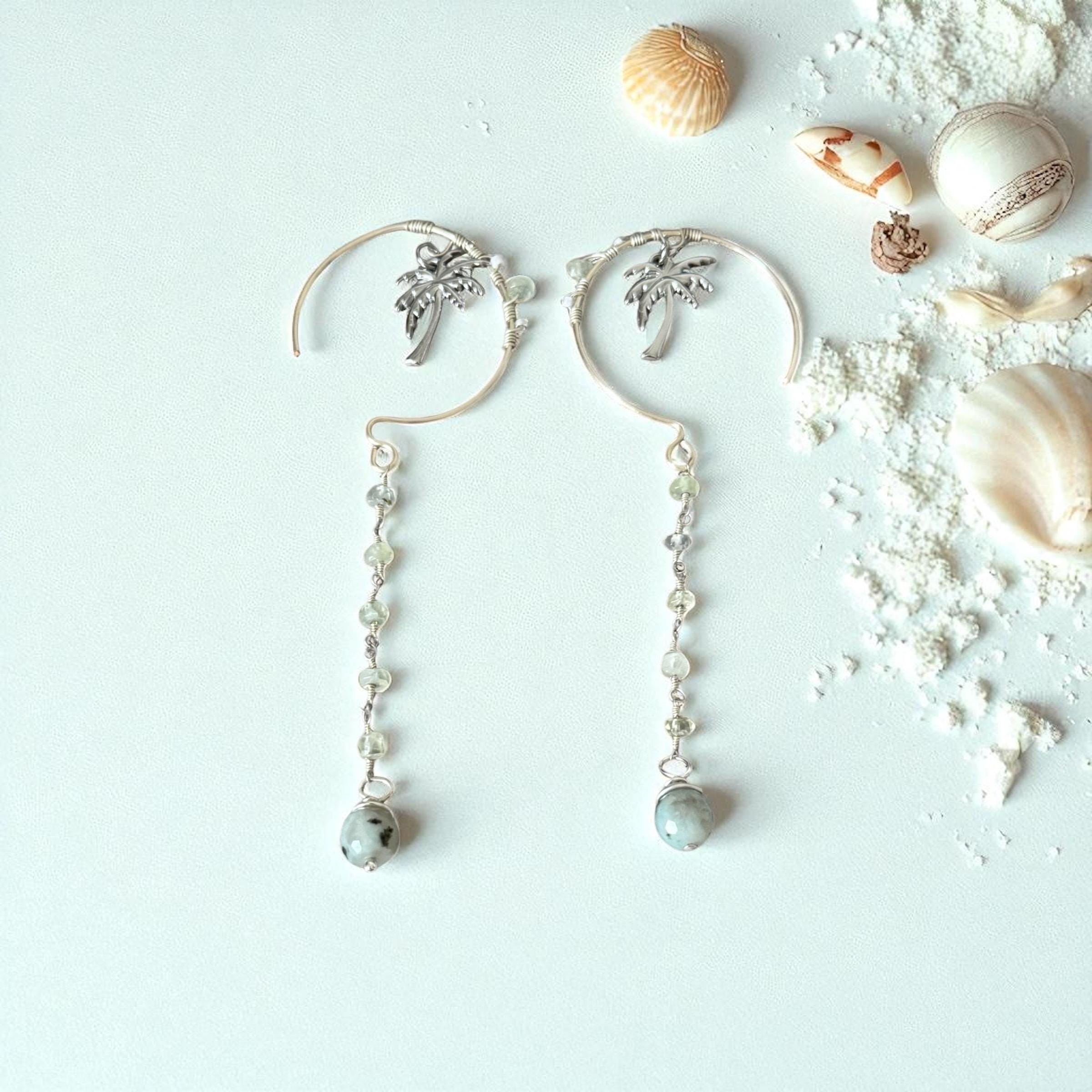 Palm Aura Cascade Earrings