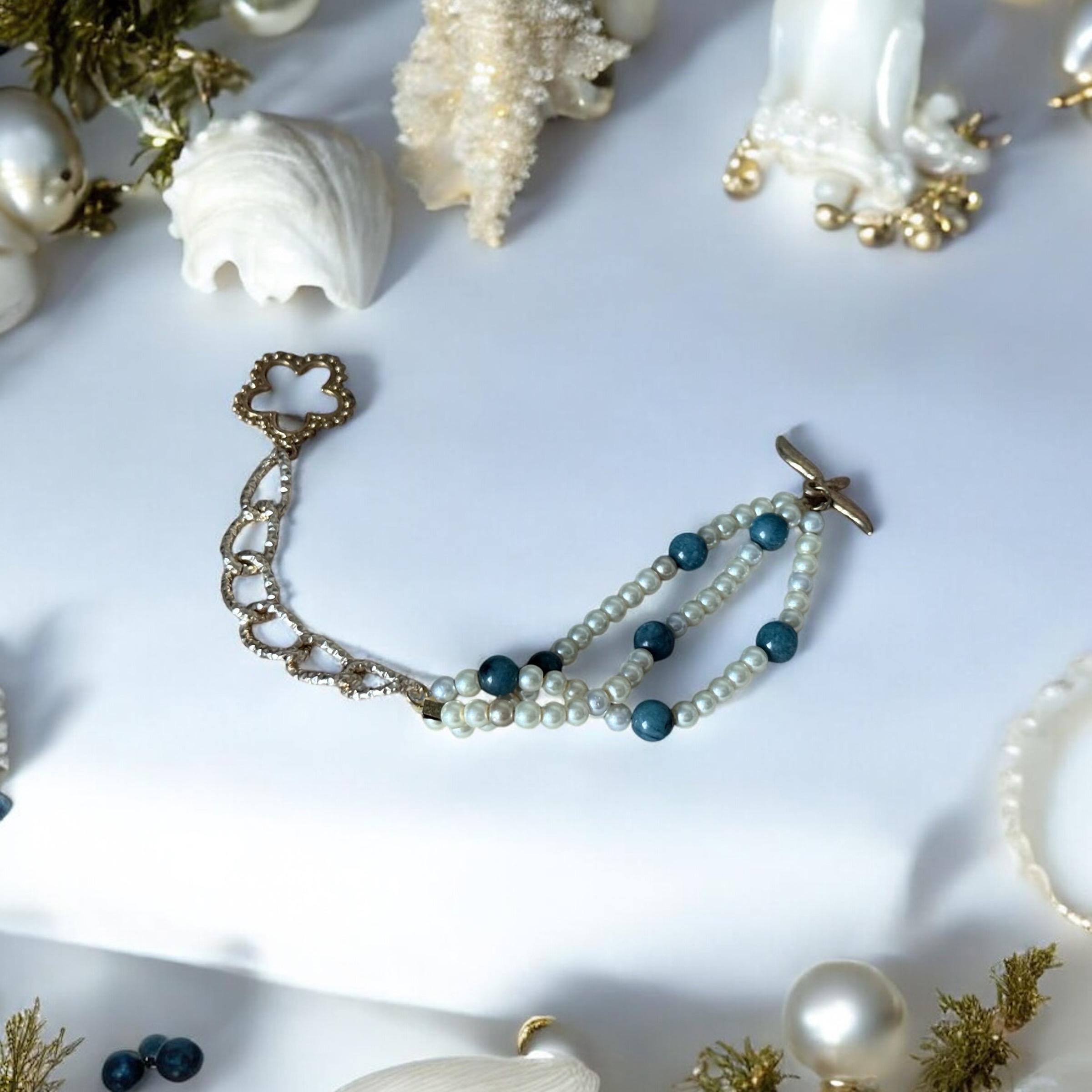Ocean Edge Pearl Strand Bracelet