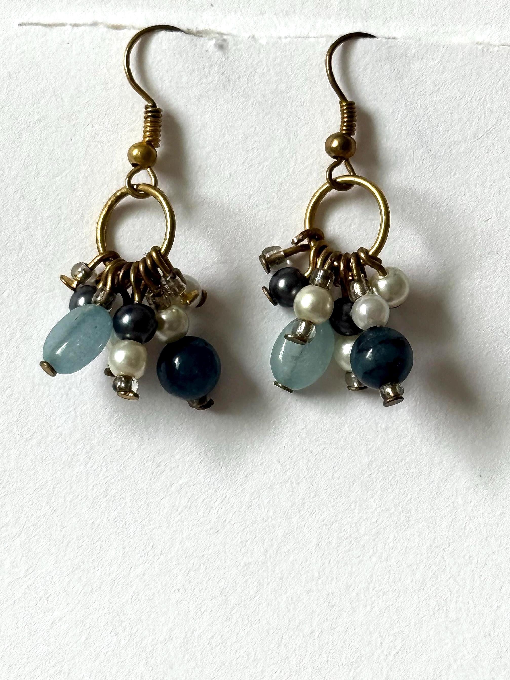 Storm Drop Cluster Earrings