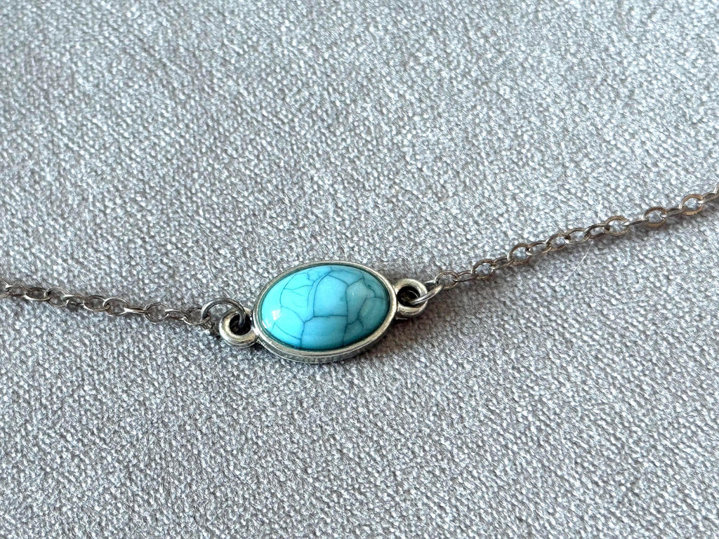 Celestial Vice: Cross Pendant in Turquoise Sky