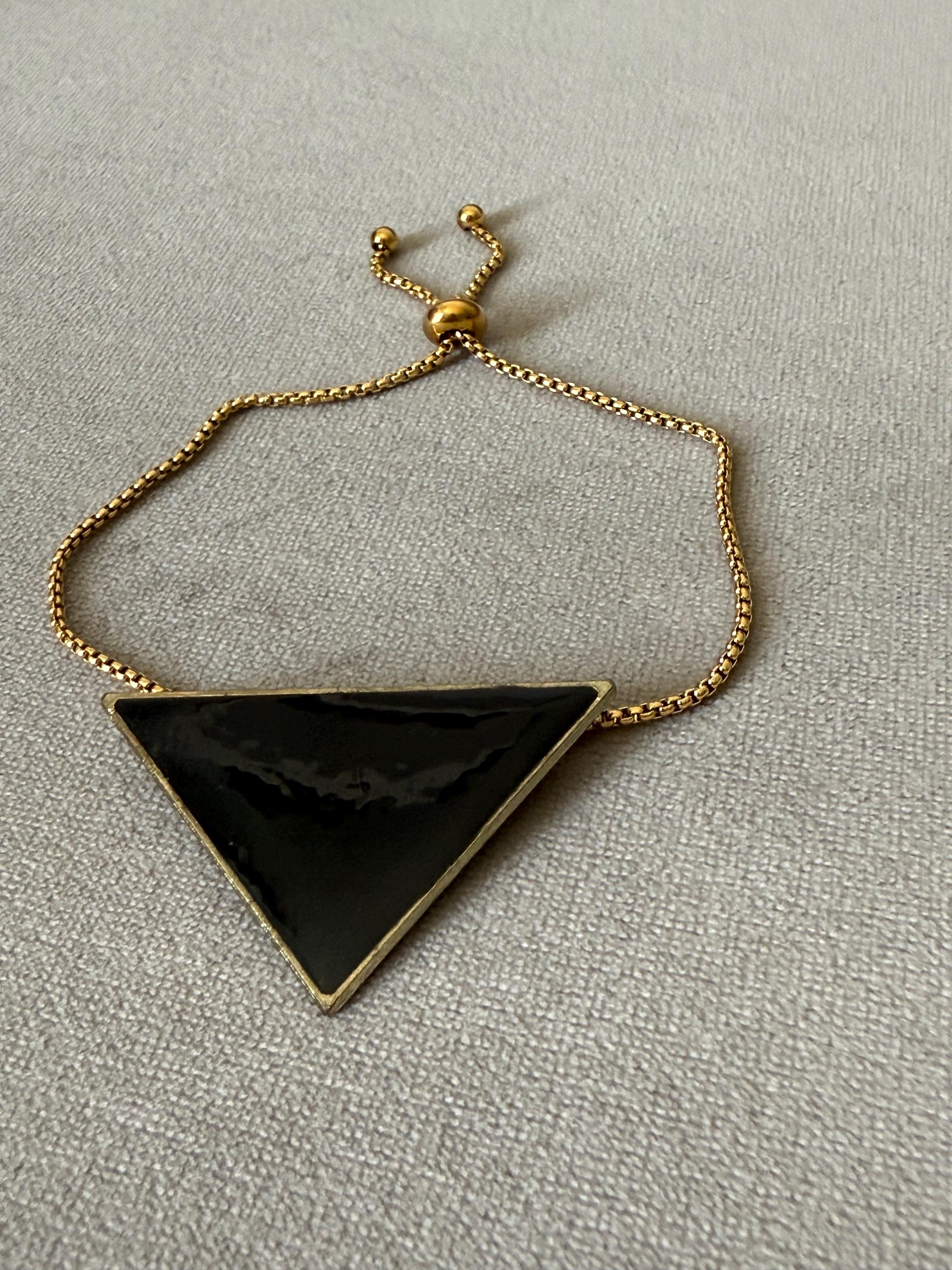 Obsidian Apex Bracelet – Noir Geometry Collection