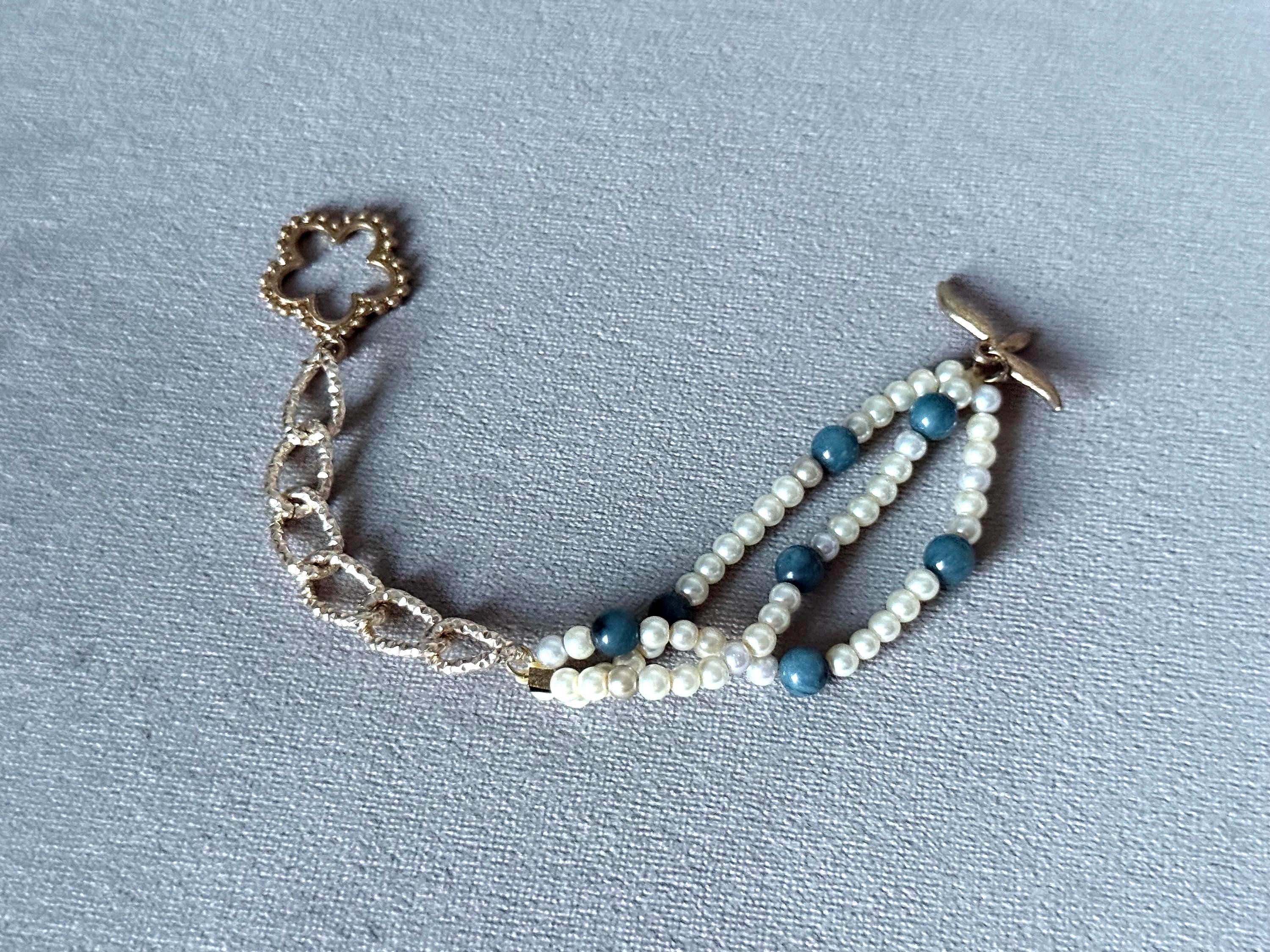 Ocean Edge Pearl Strand Bracelet