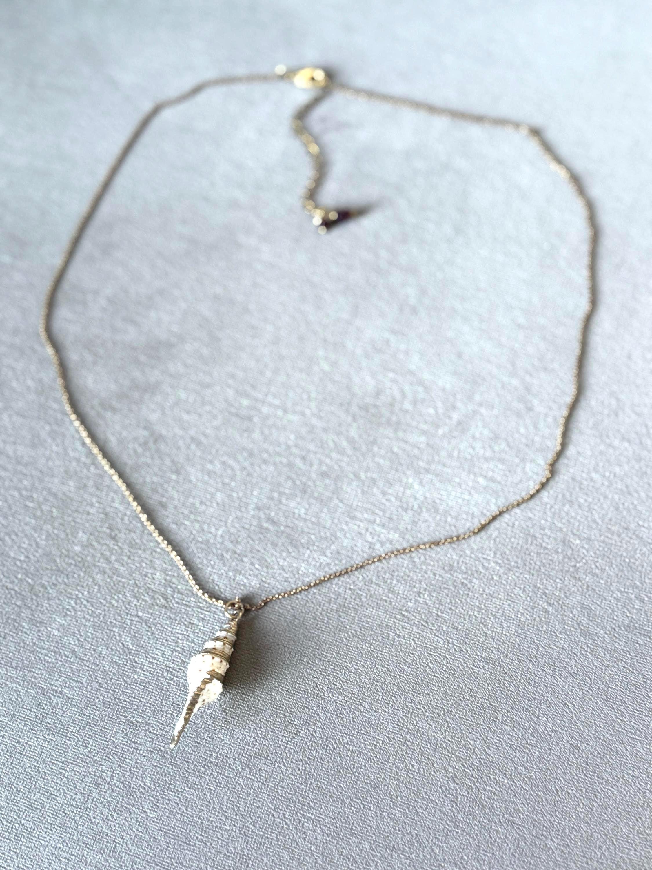 Coastal Dagger Shell Necklace