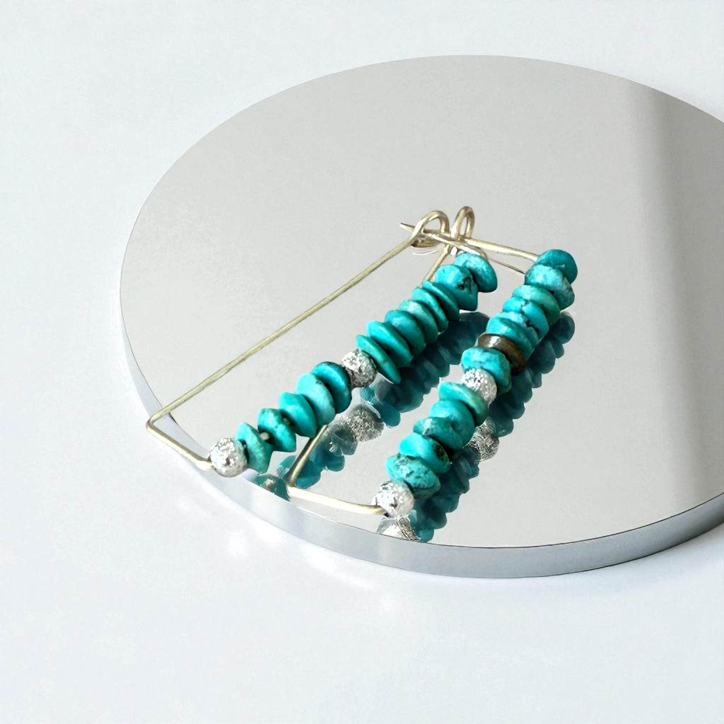 Azure Edge Statement Geometric Earrings