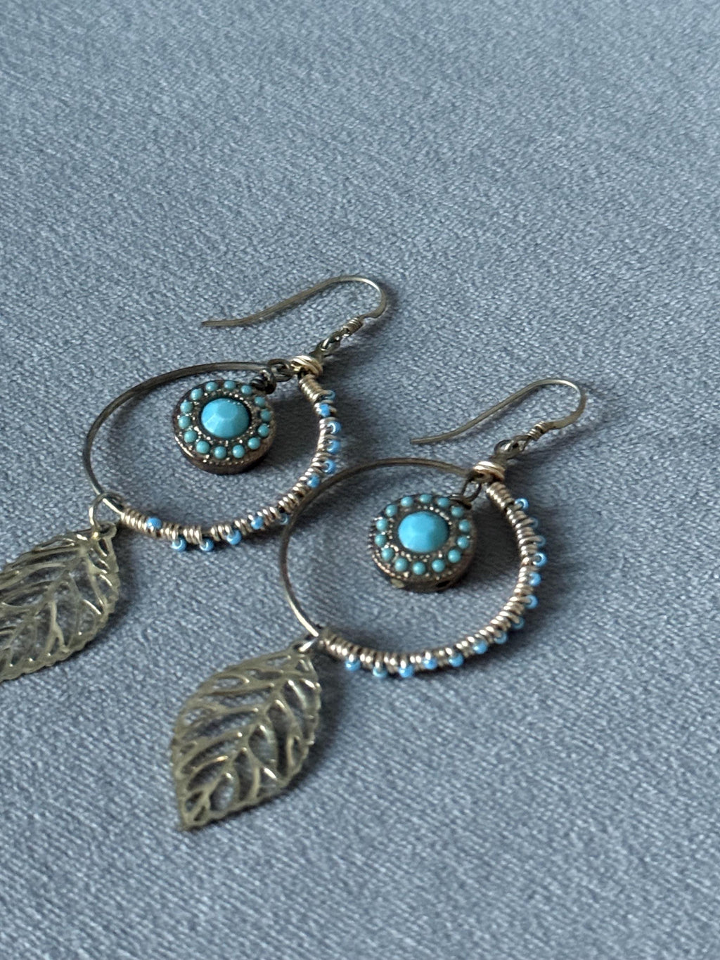 Azure Driftleaf Hoops