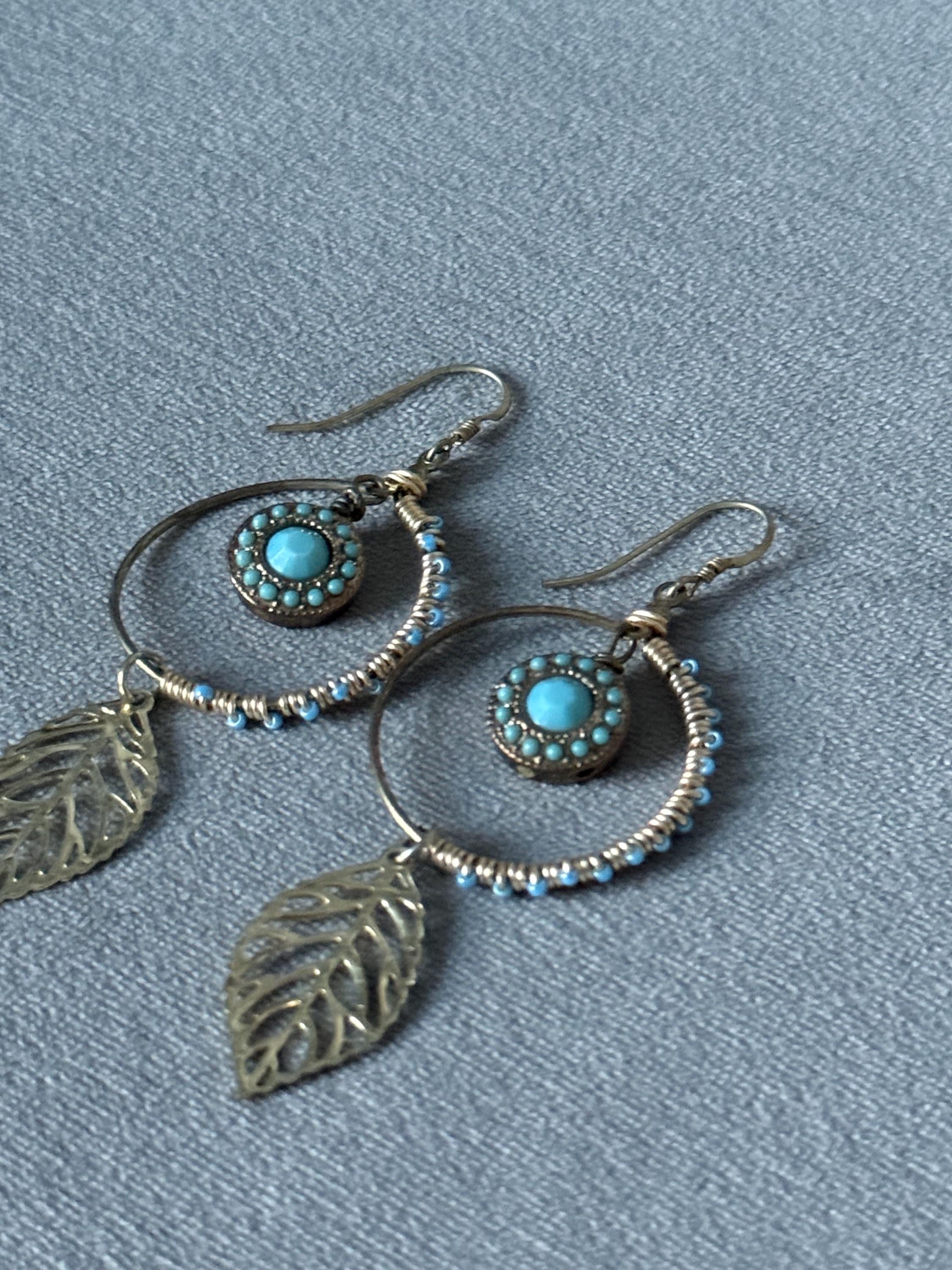 Azure Driftleaf Hoops