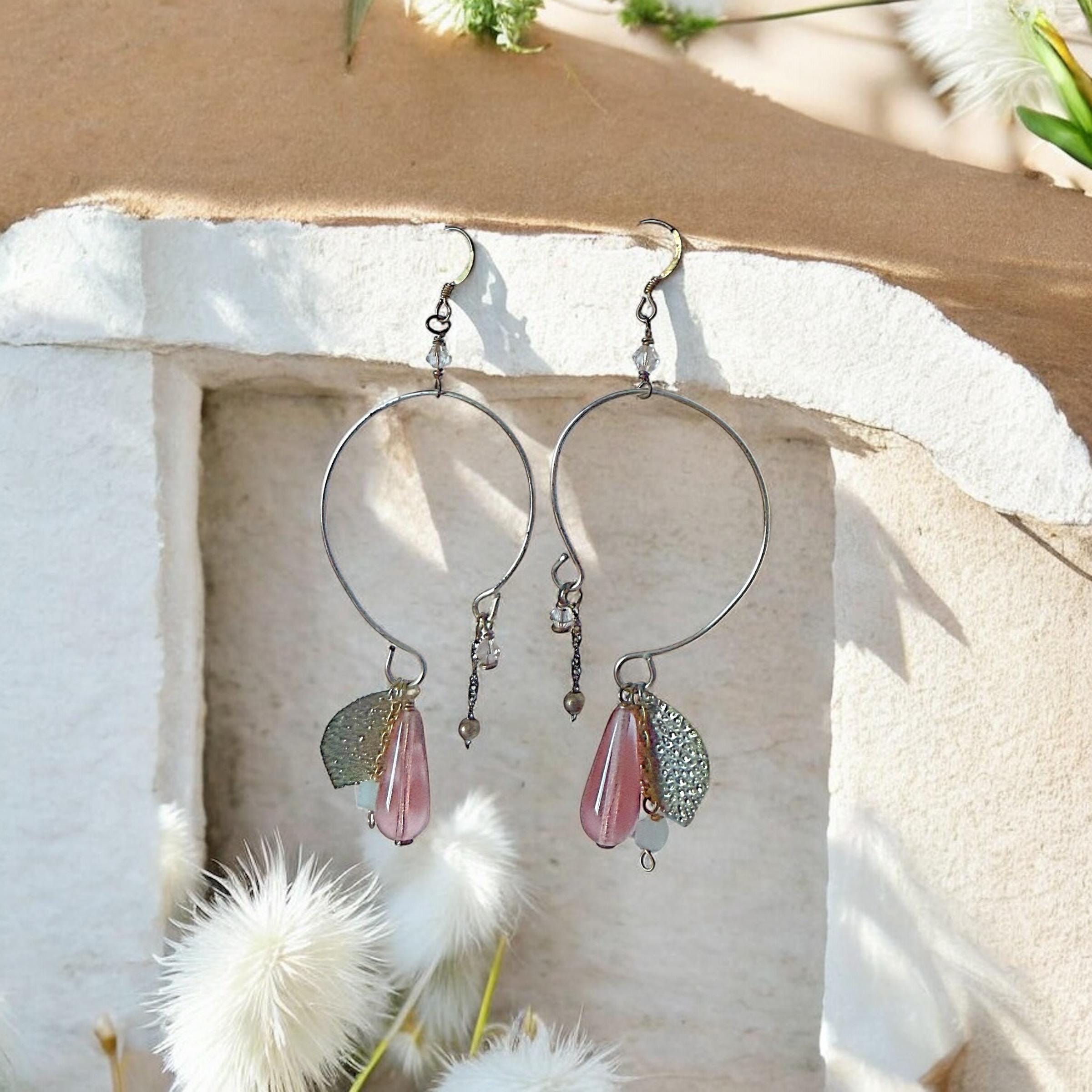 Dust Blossom Hoops