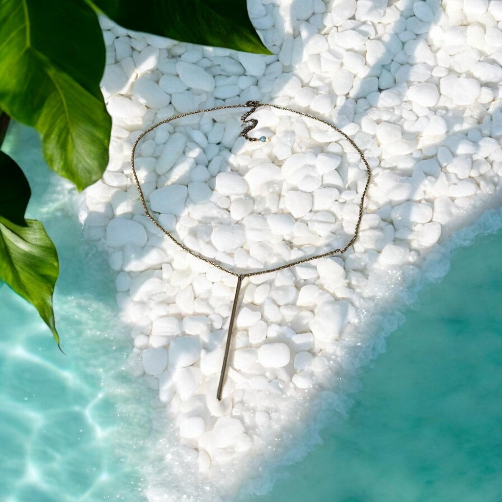 Linear and Long Luxe Necklace