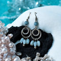 Blue Tide Drop Earrings