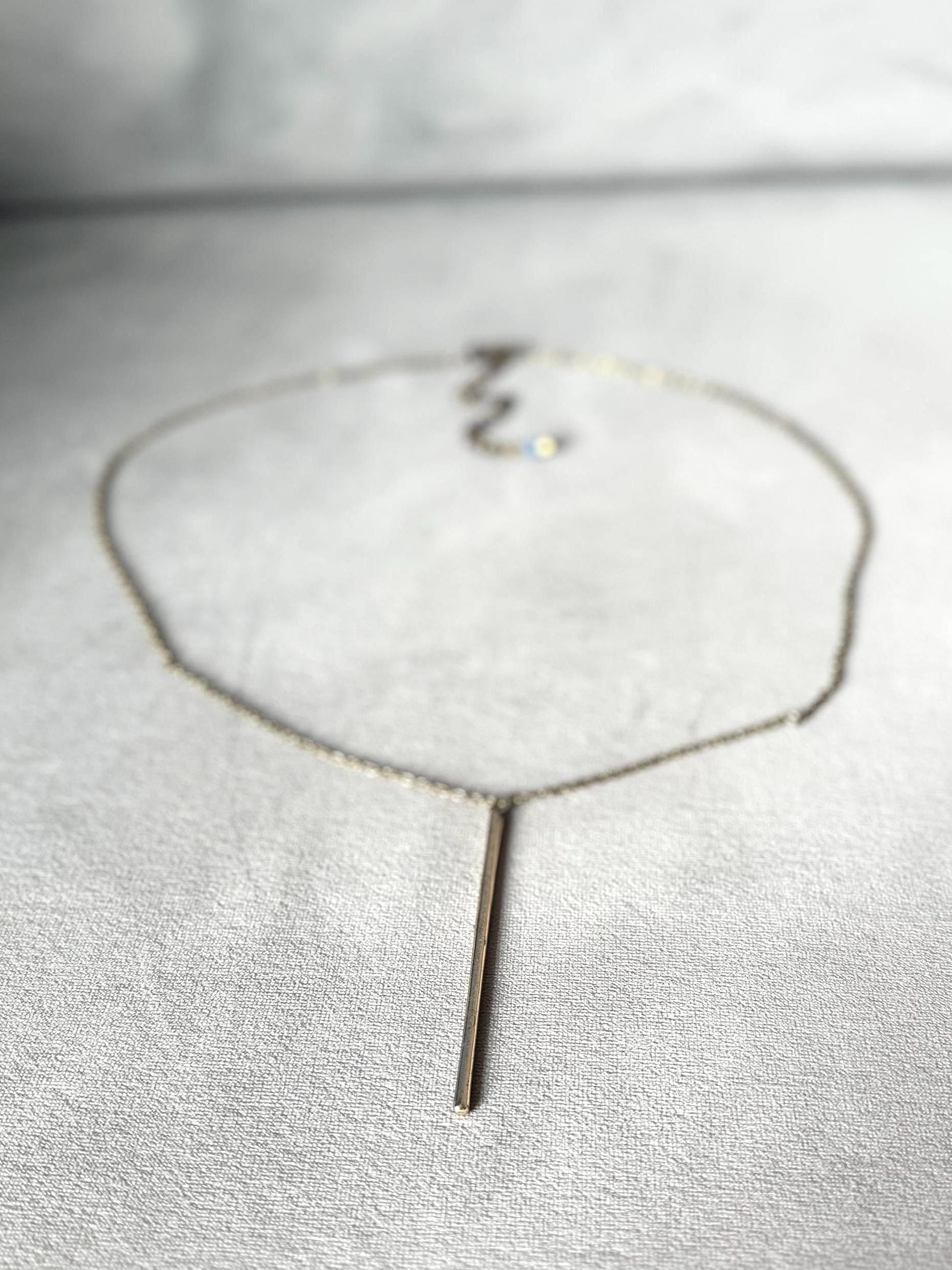 Linear and Long Luxe Necklace