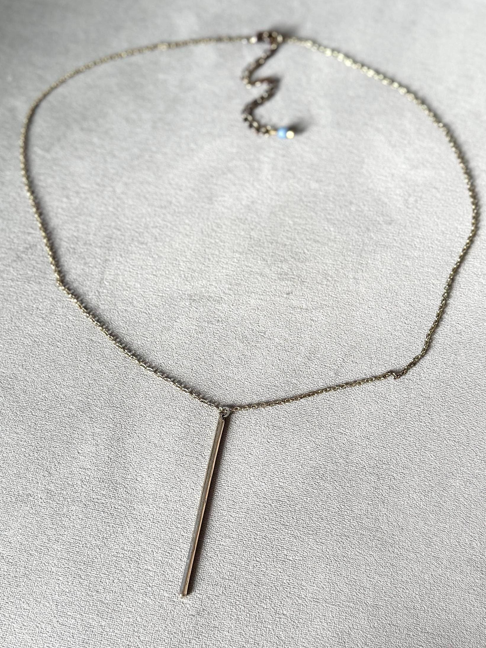 Linear and Long Luxe Necklace