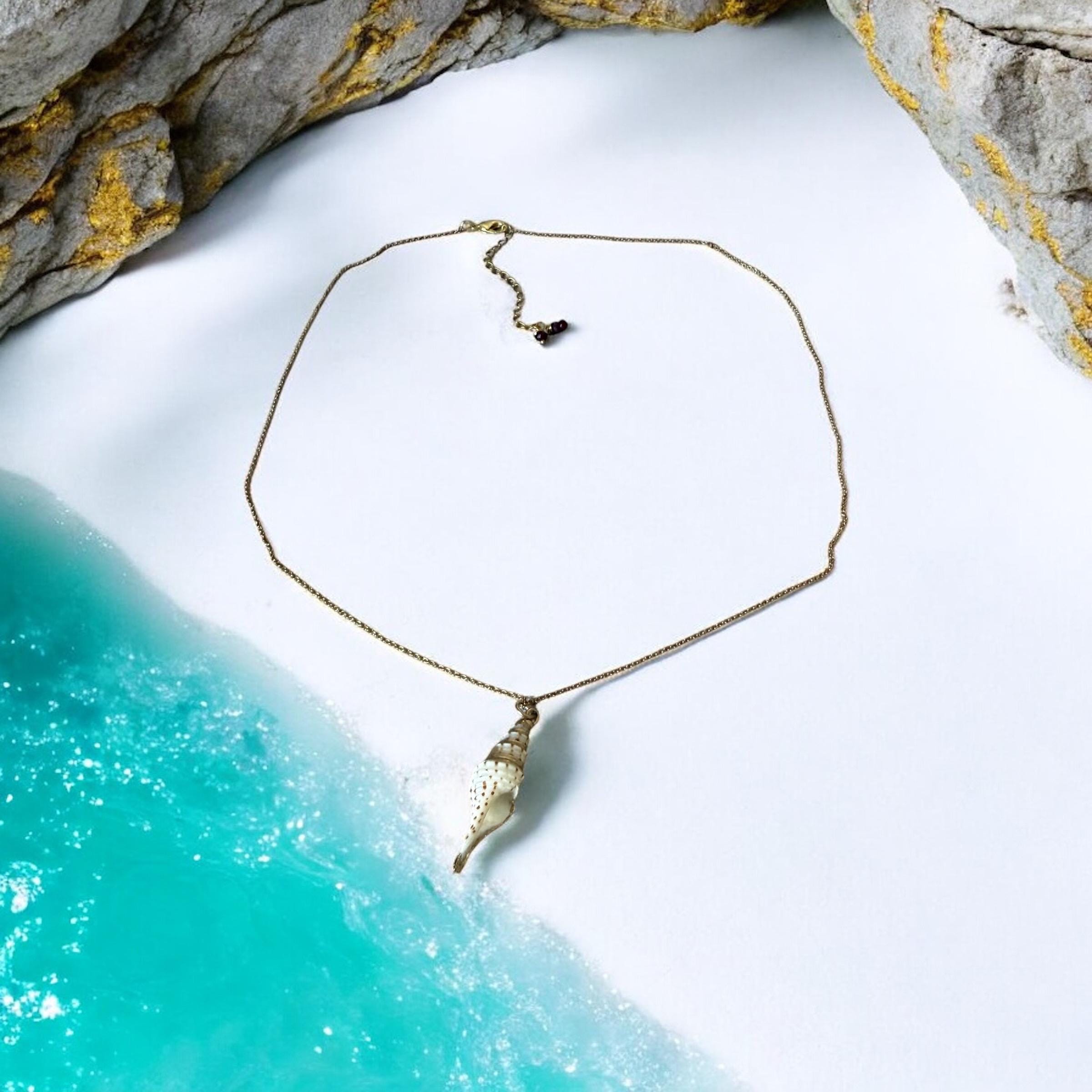 Coastal Dagger Shell Necklace