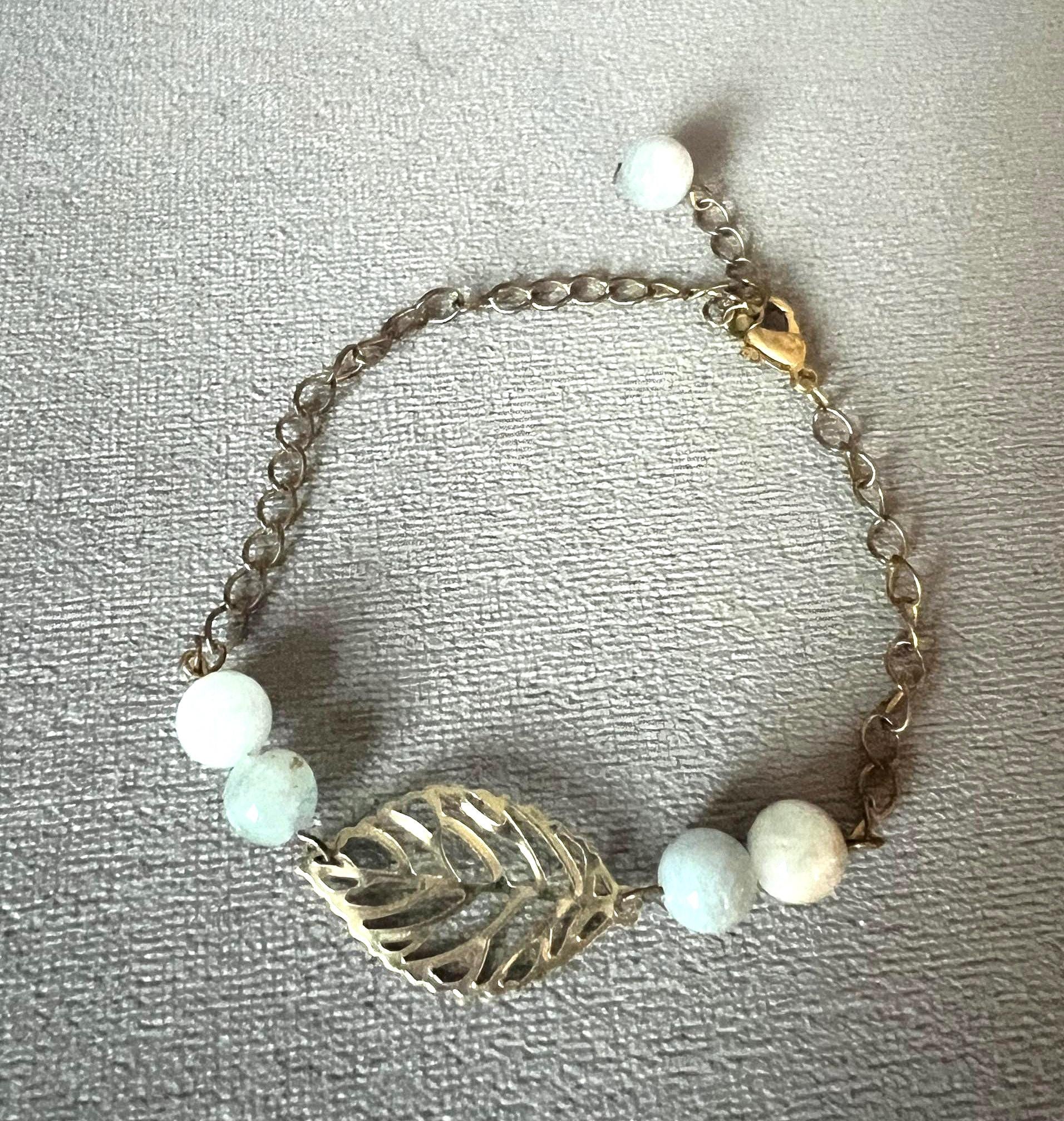 Subtle Gold Leaf Bracelet