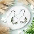 Verde Halo Hoop Earrings