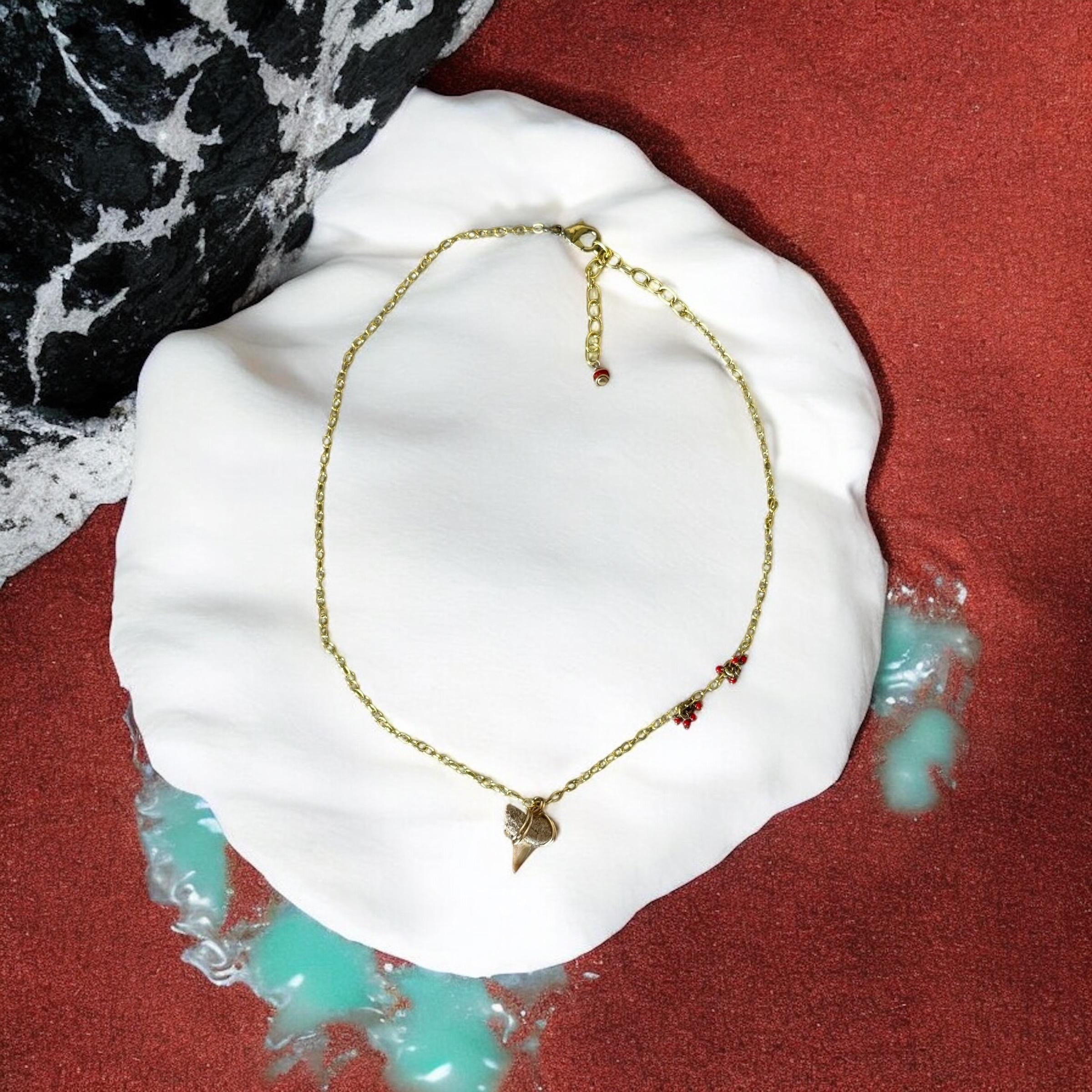 Blood Moon Shark Tooth Necklace