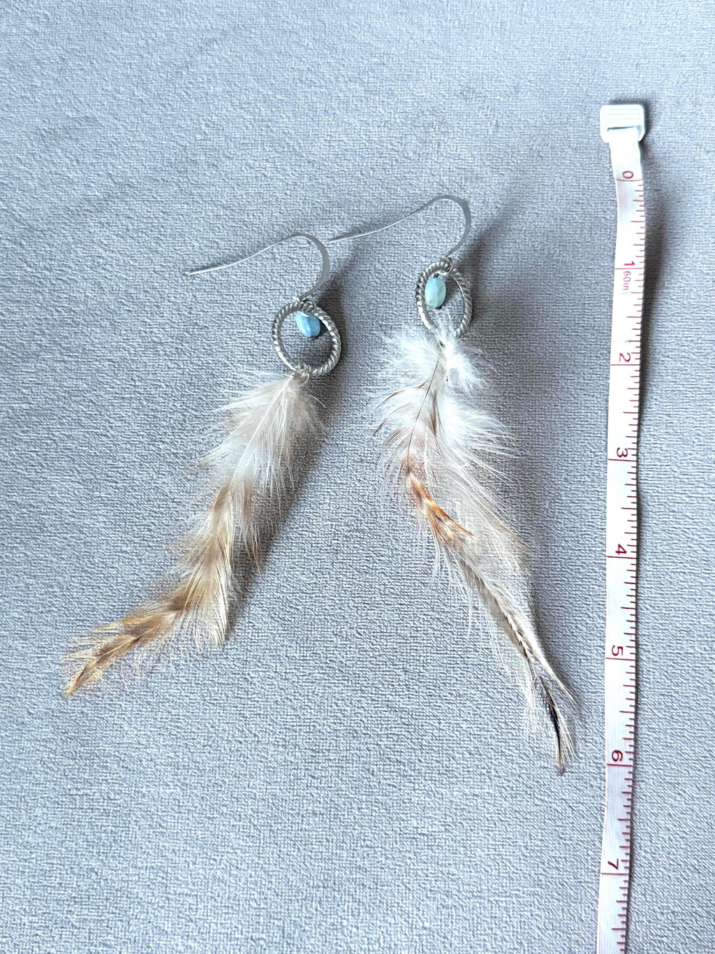 Celestial Drift Feather Hoops
