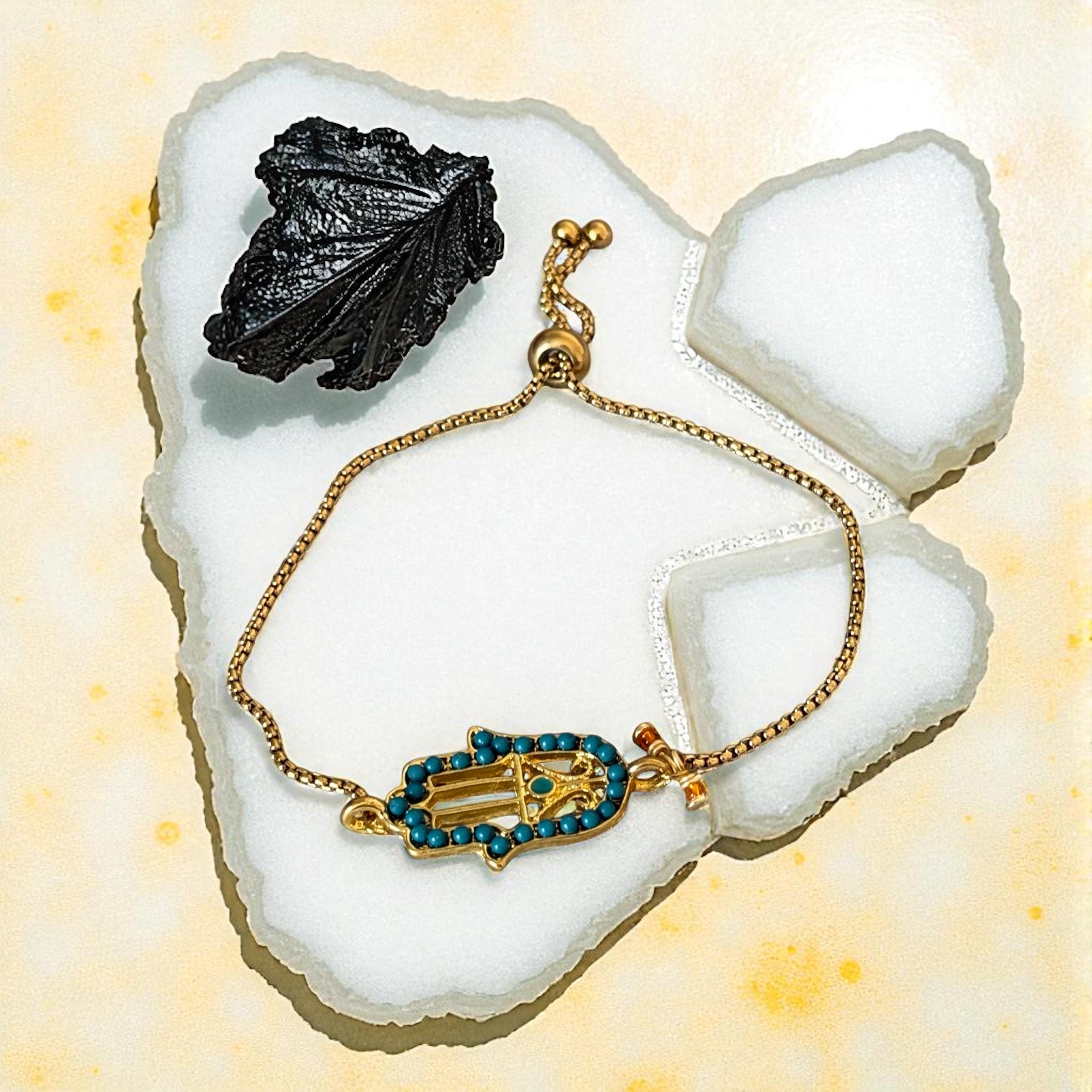 Celeste Hamsa Protection Bracelet