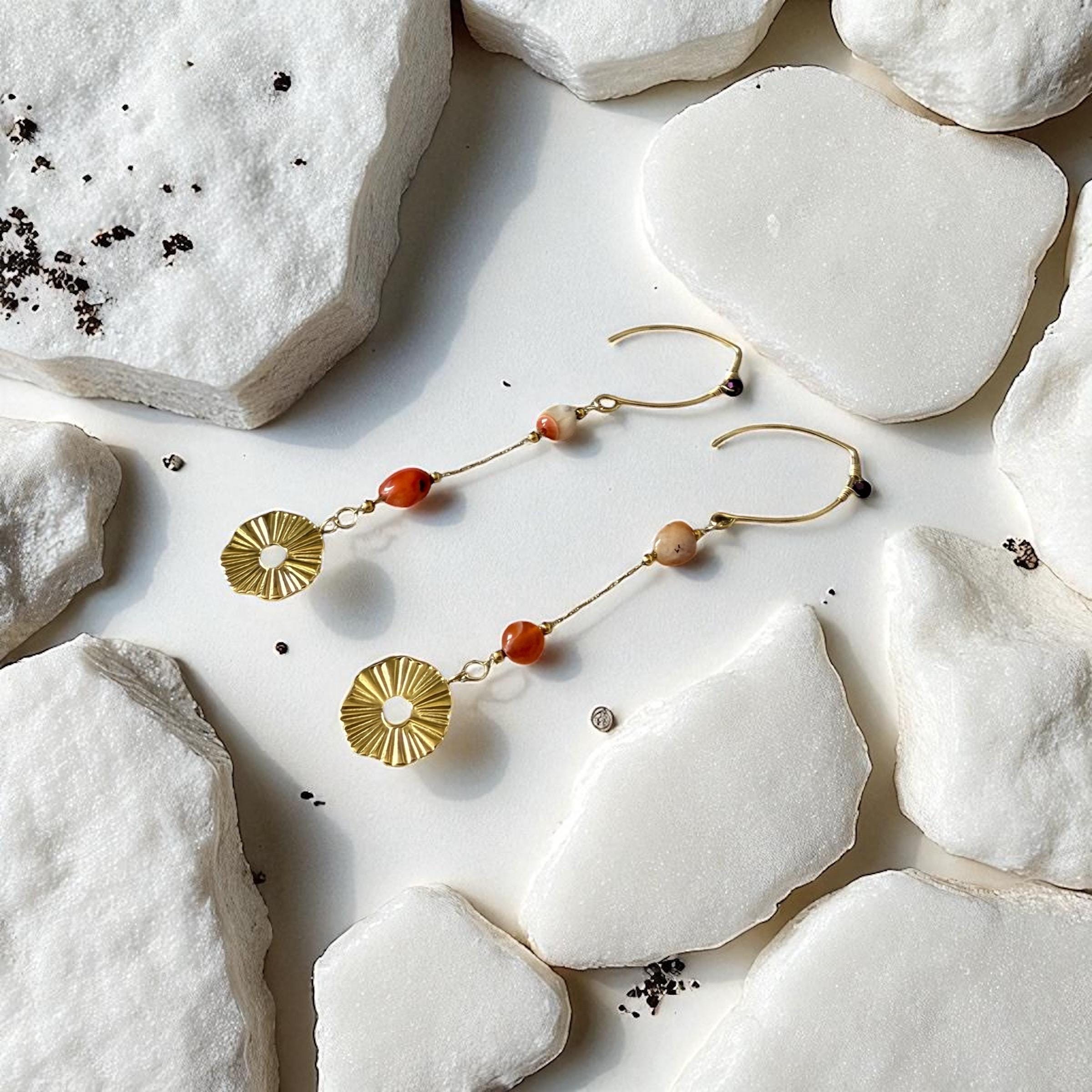 Solar Radiance Drop Earrings