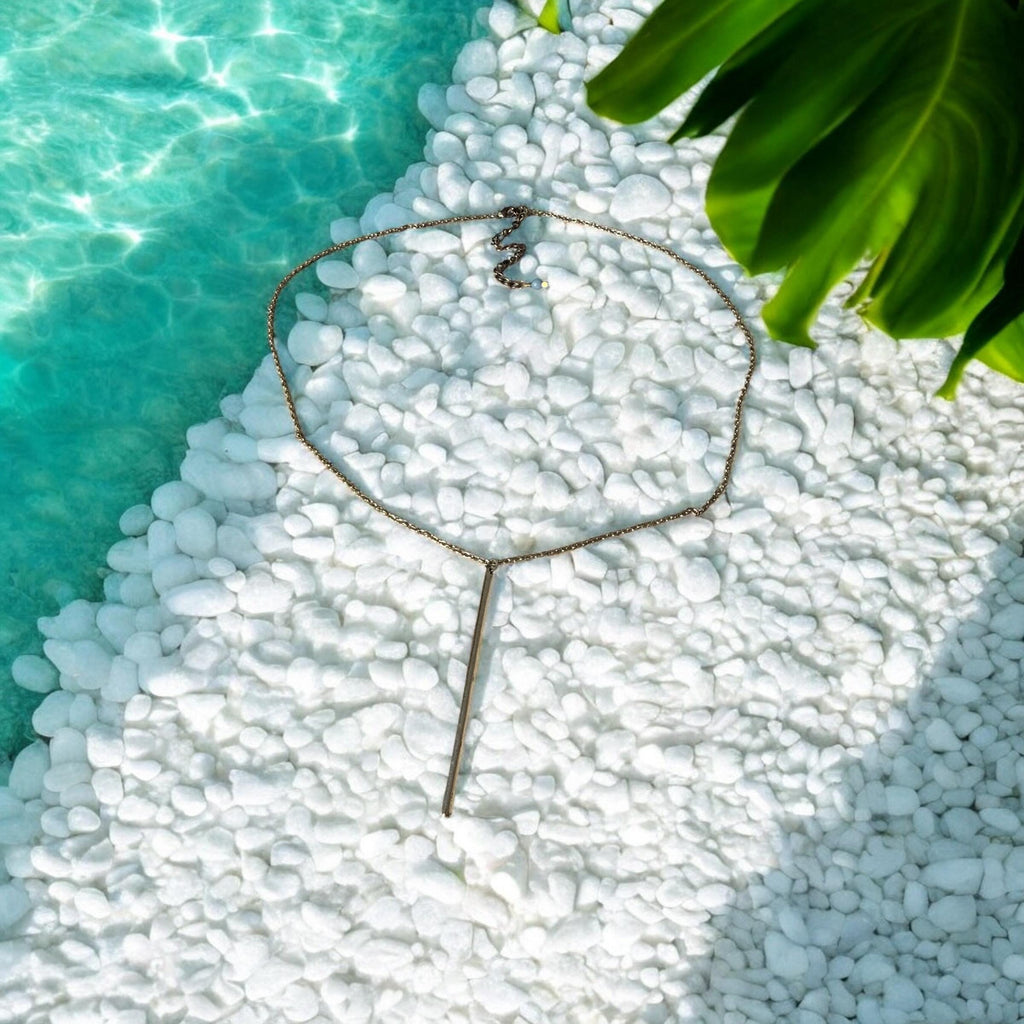 Linear and Long Luxe Necklace