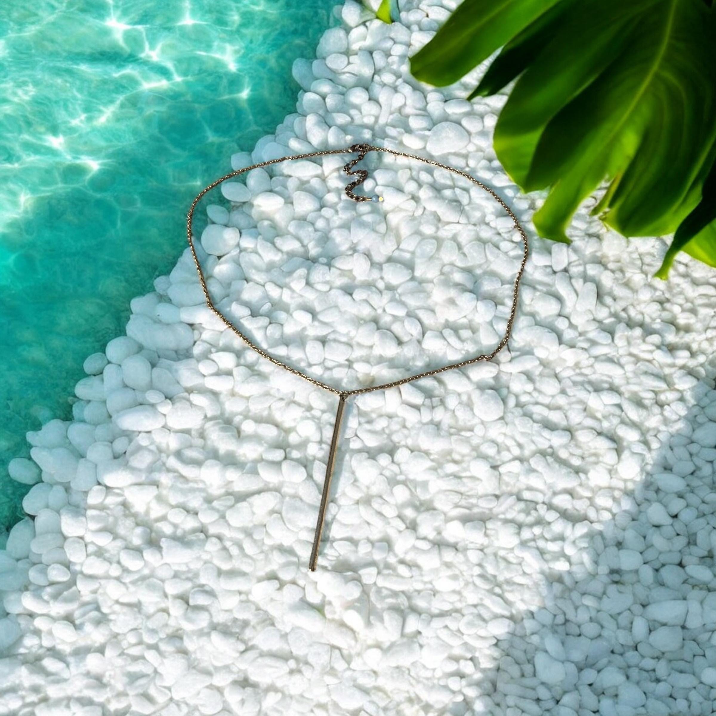 Linear and Long Luxe Necklace