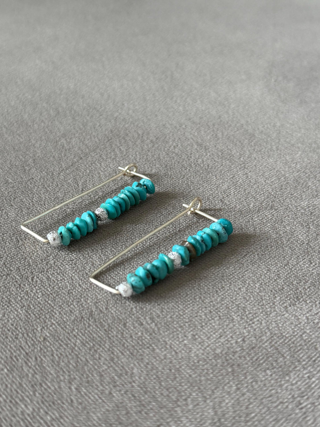 Azure Edge Statement Geometric Earrings