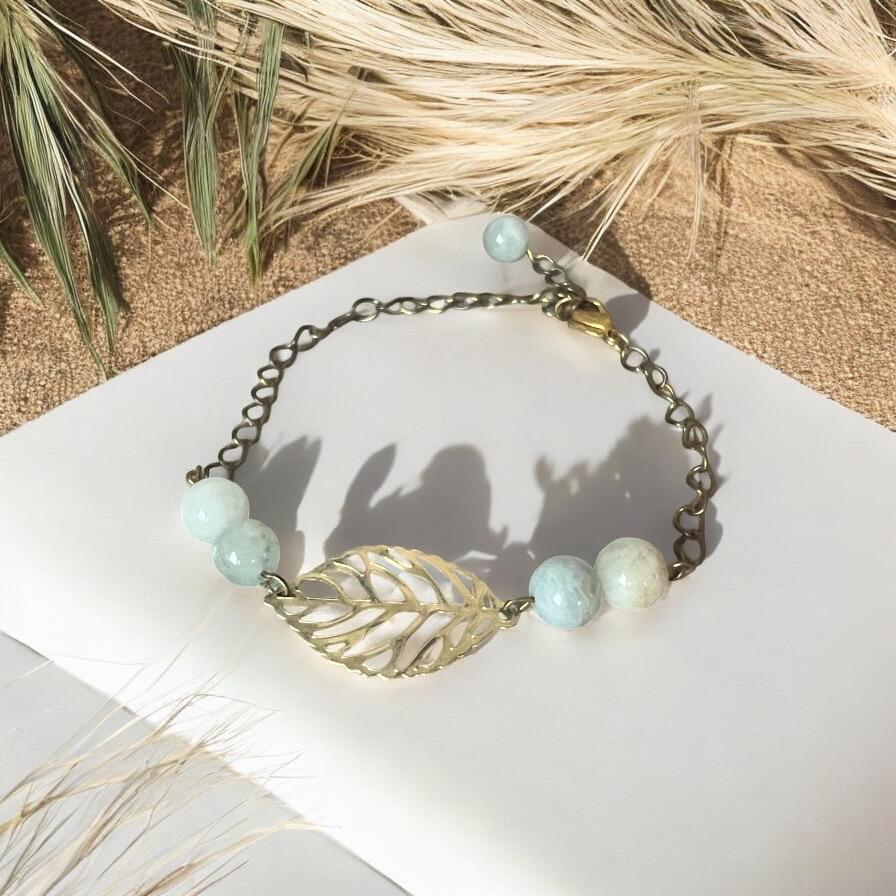 Subtle Gold Leaf Bracelet
