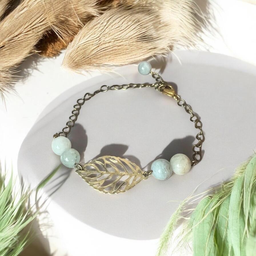 Subtle Gold Leaf Bracelet