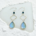 Azure Mirage Drop Earrings