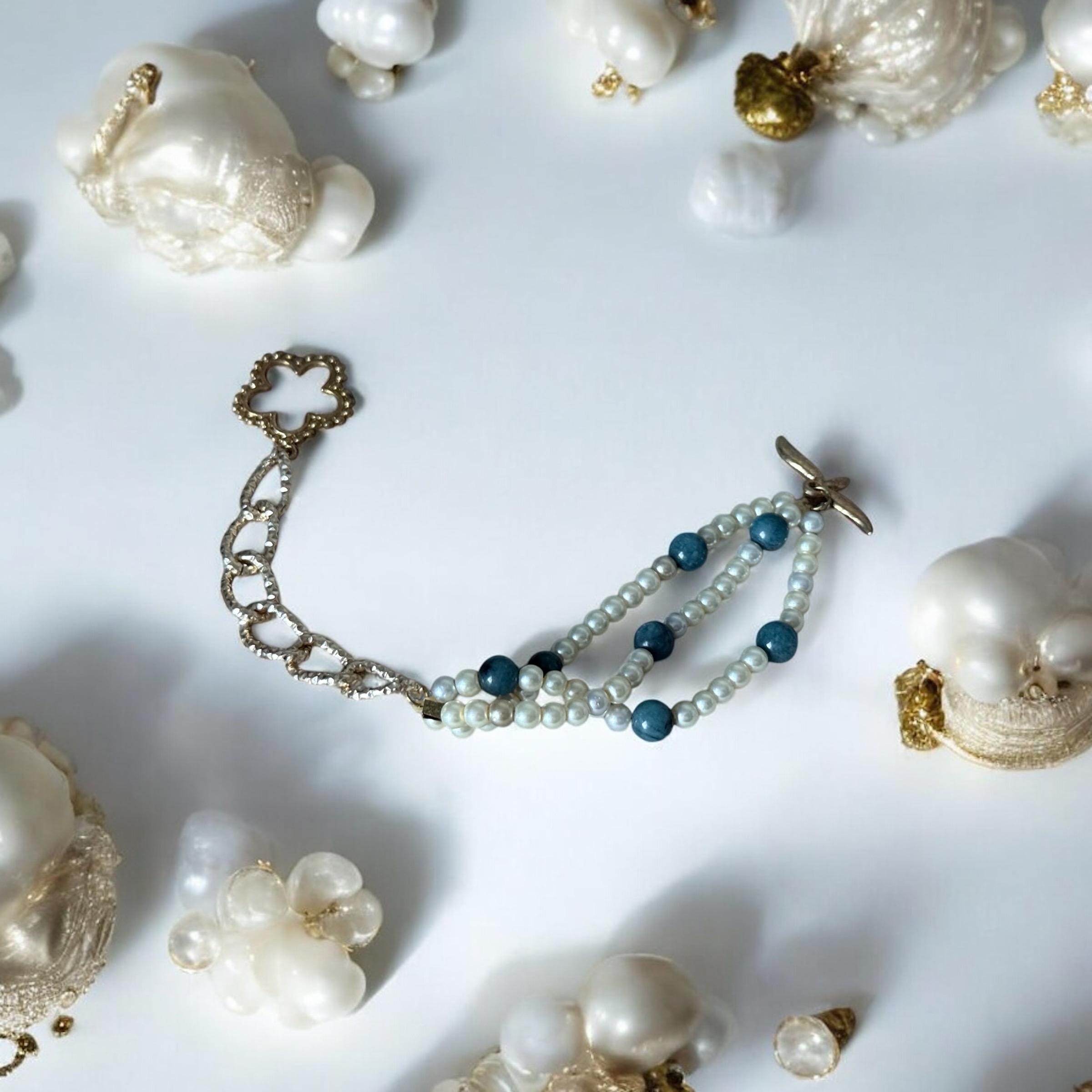 Ocean Edge Pearl Strand Bracelet