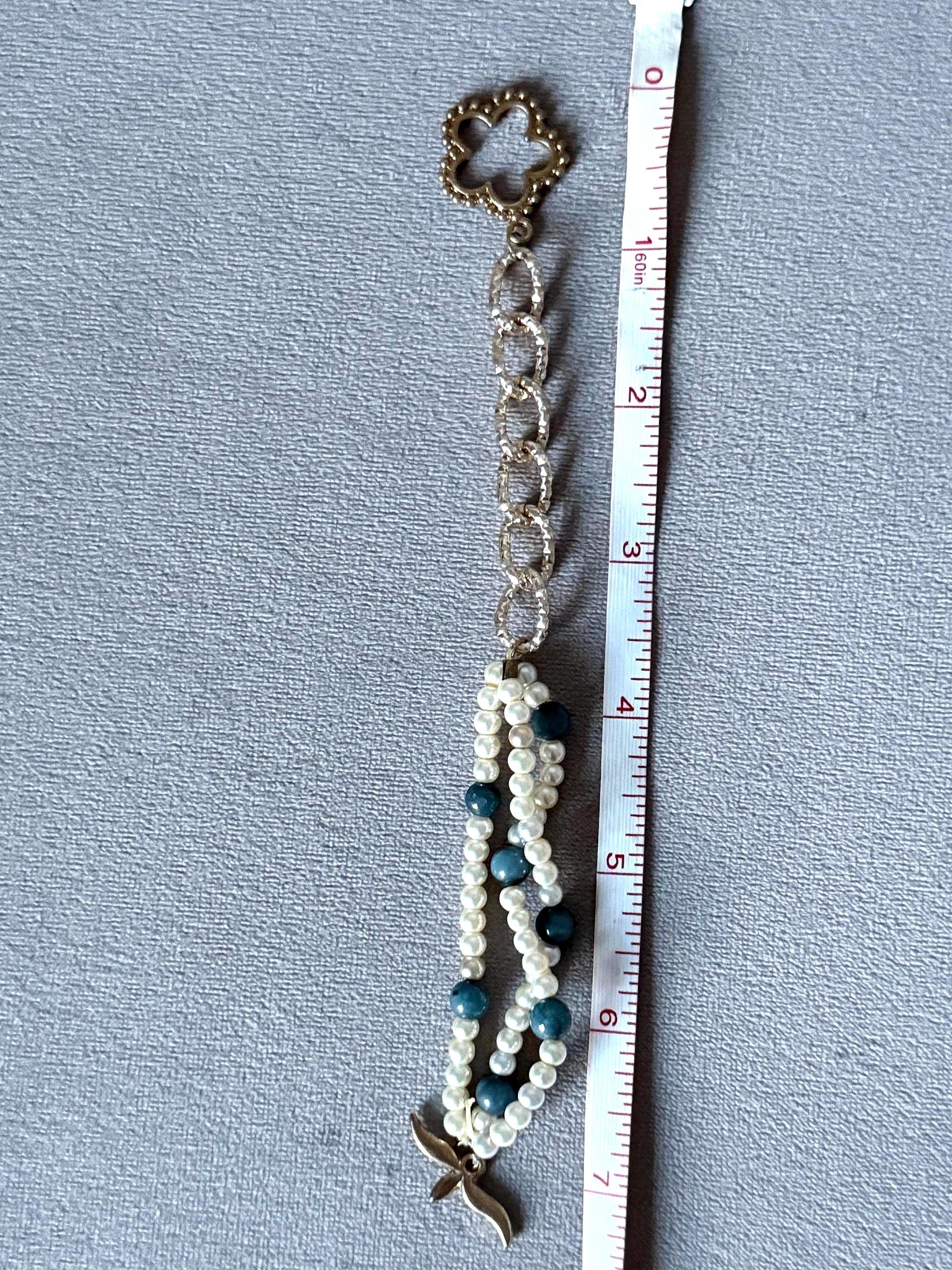 Ocean Edge Pearl Strand Bracelet
