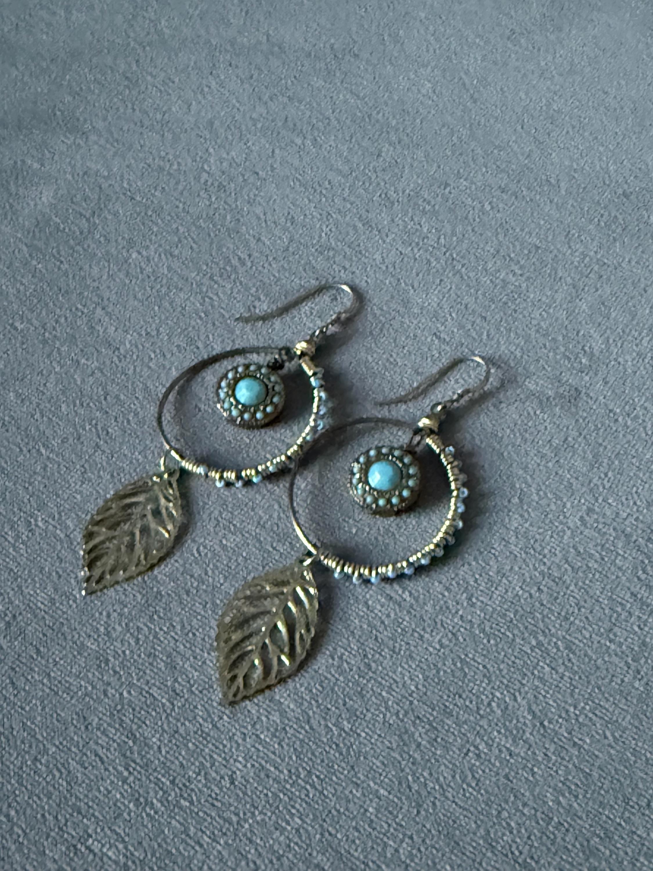 Azure Driftleaf Hoops