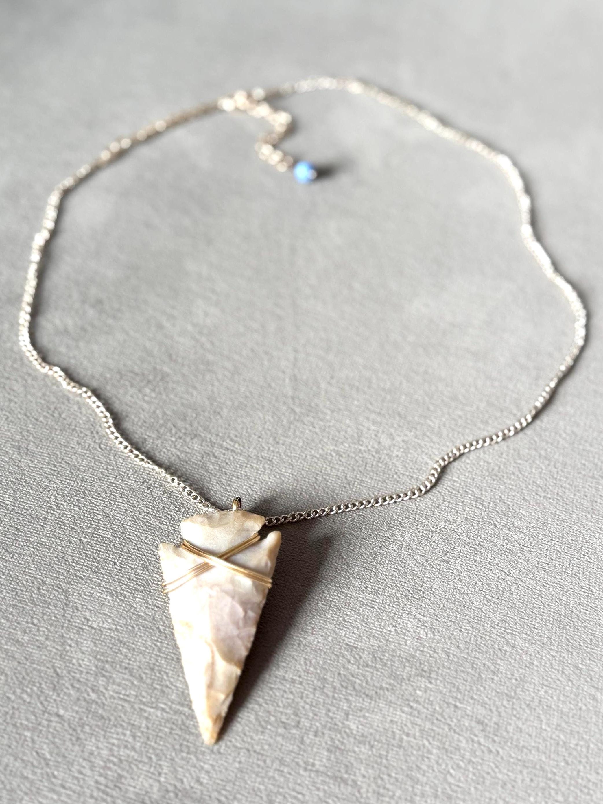 Stone Ritual Arrowhead Necklace