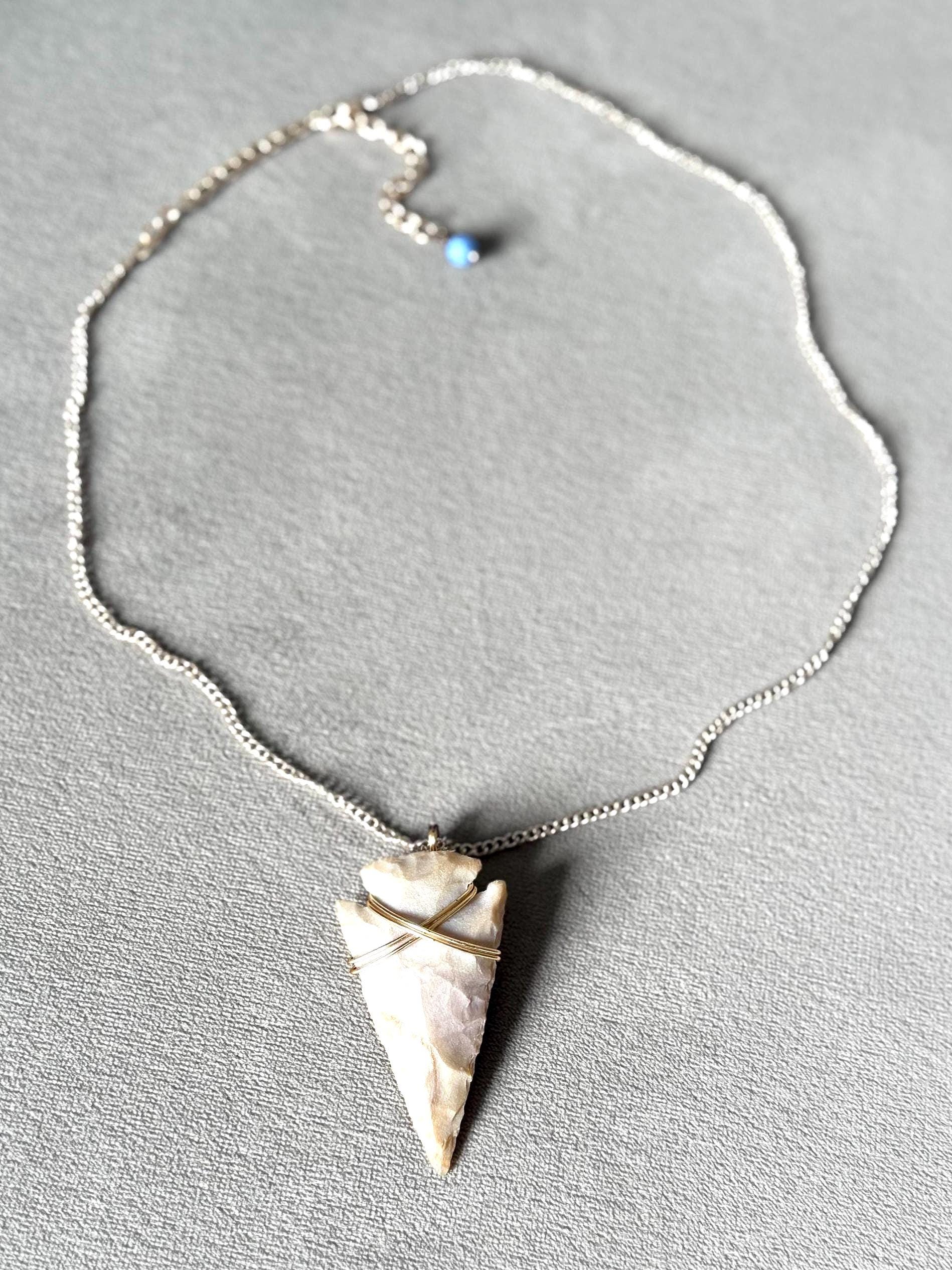 Stone Ritual Arrowhead Necklace