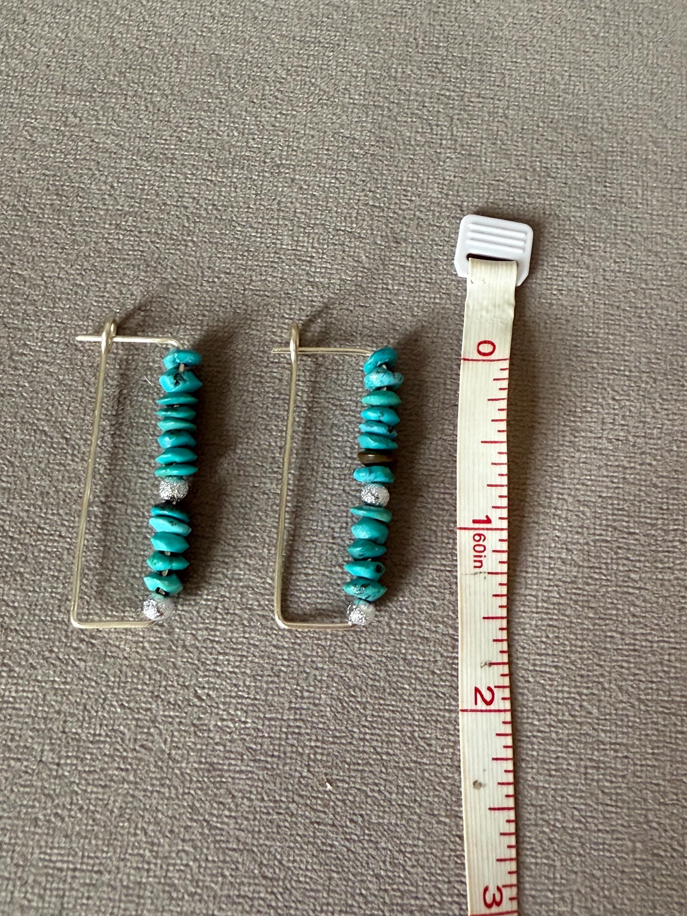 Azure Edge Statement Geometric Earrings
