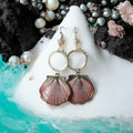 Tideborn Siren Shell Drop Earrings