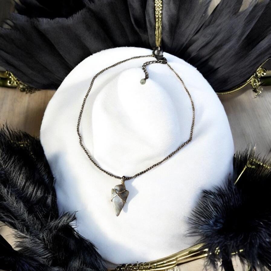 Stoneblood Talisman Arrowhead Necklace