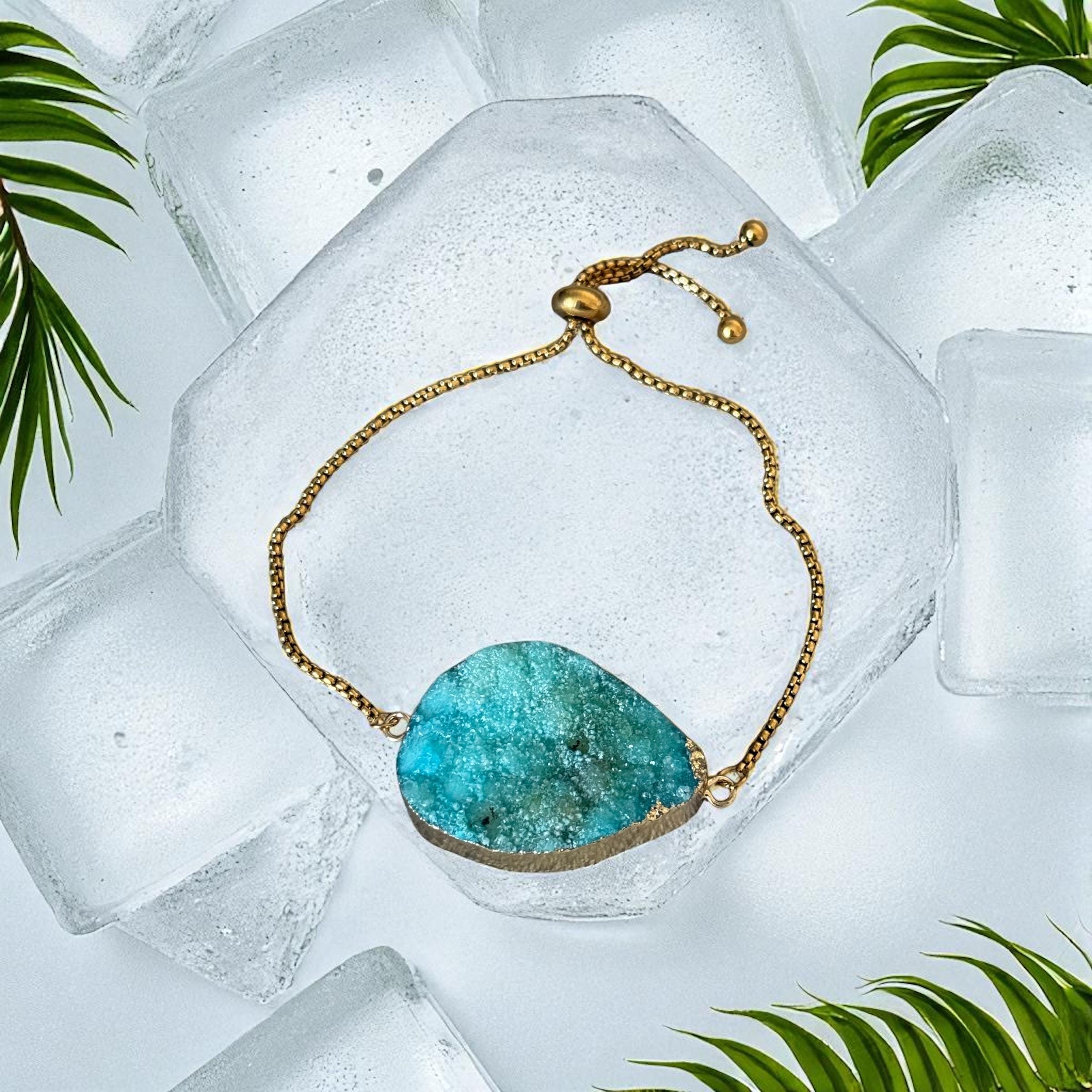 Aurora Tide Gem Bolo Chain Bracelet