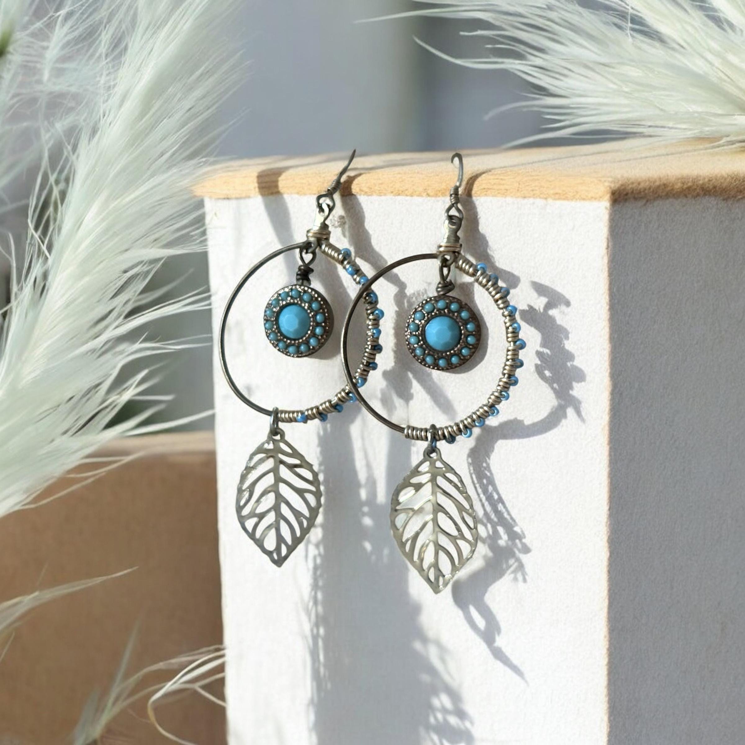 Azure Driftleaf Hoops