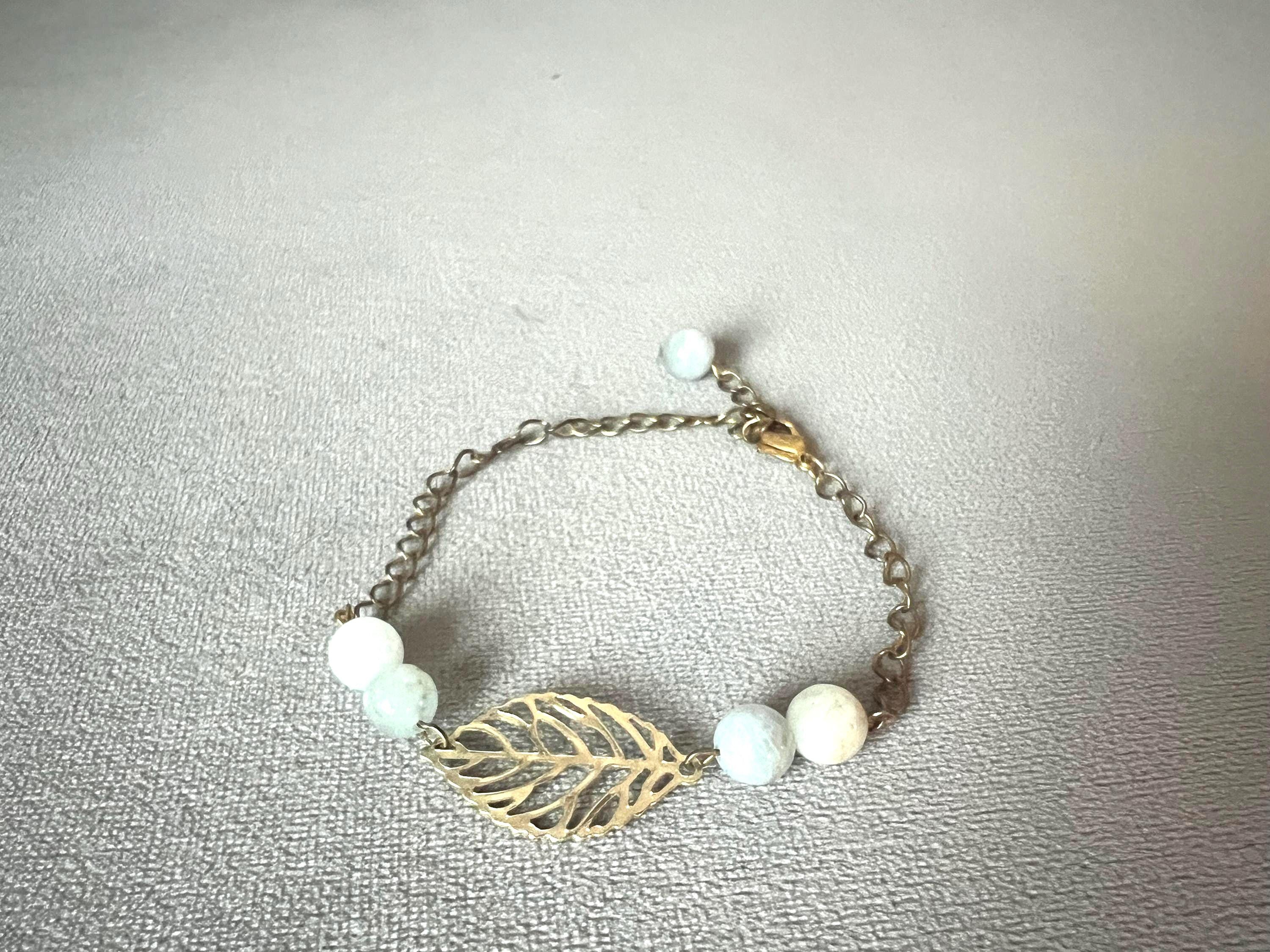 Subtle Gold Leaf Bracelet