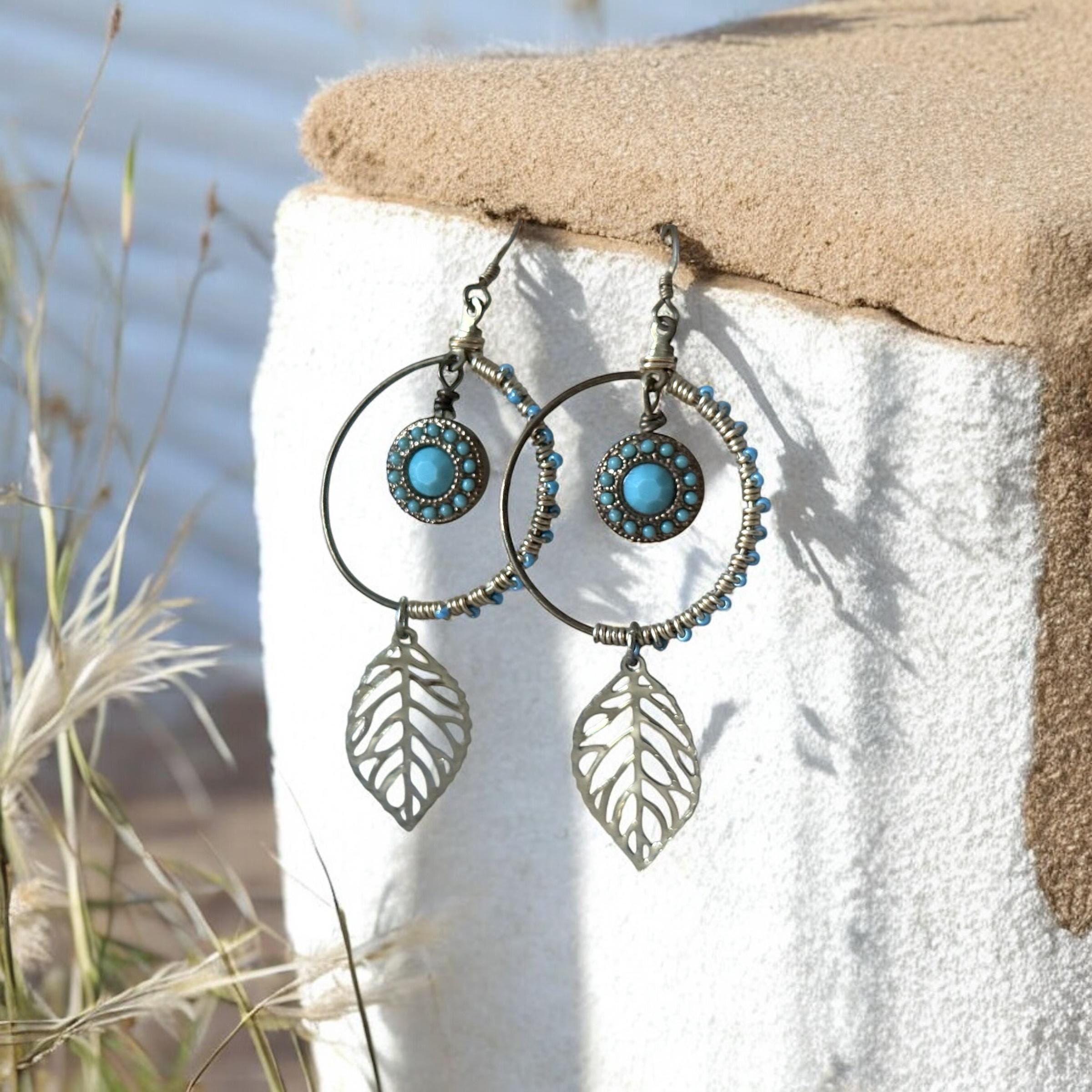 Azure Driftleaf Hoops